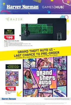 Preview of catalogue Harvey Norman November Gaming from shop Harvey Norman valid 29/10/2026