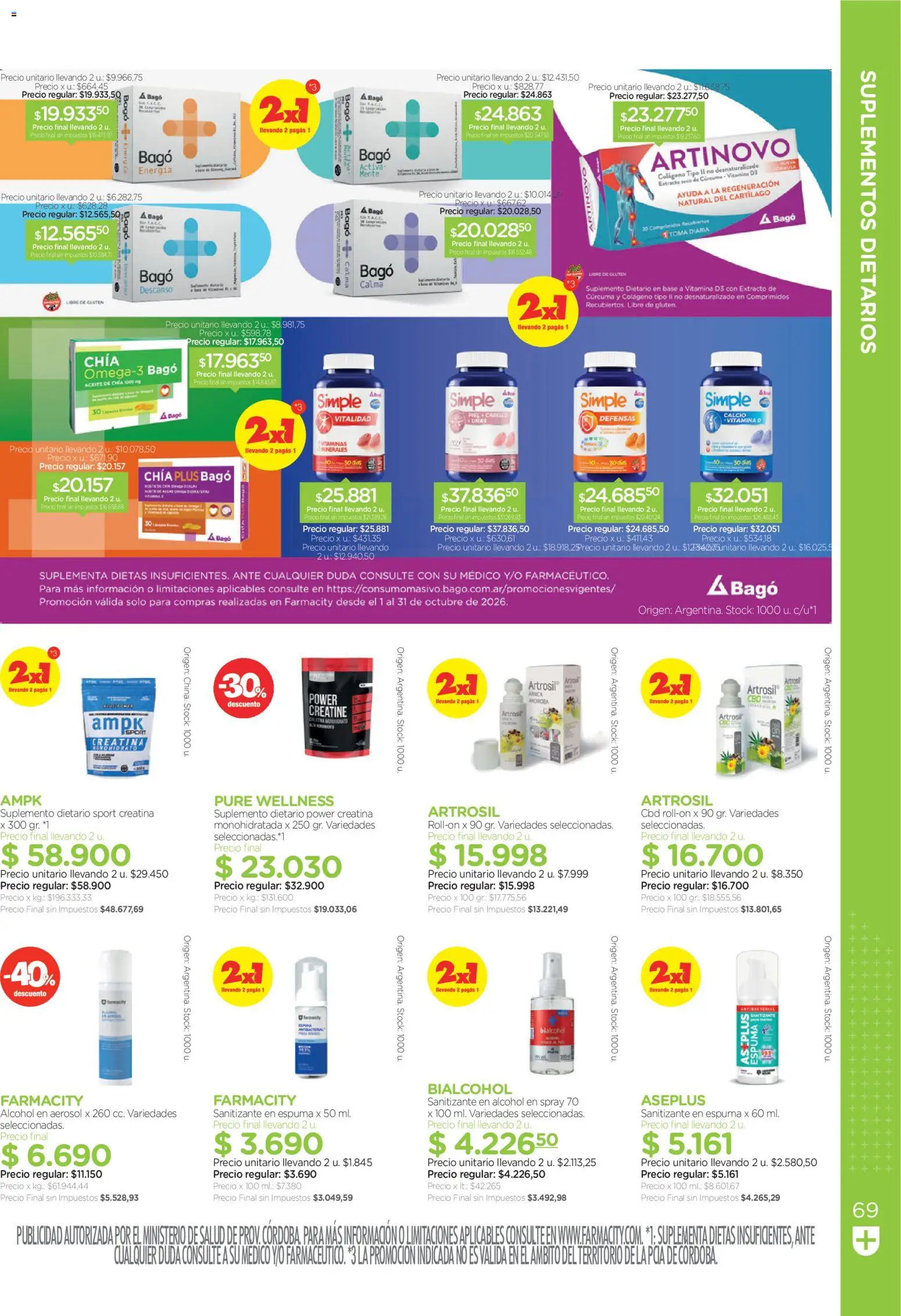 Vista previa del folleto de la tienda Farmacity válido desde el 01/10/2026 