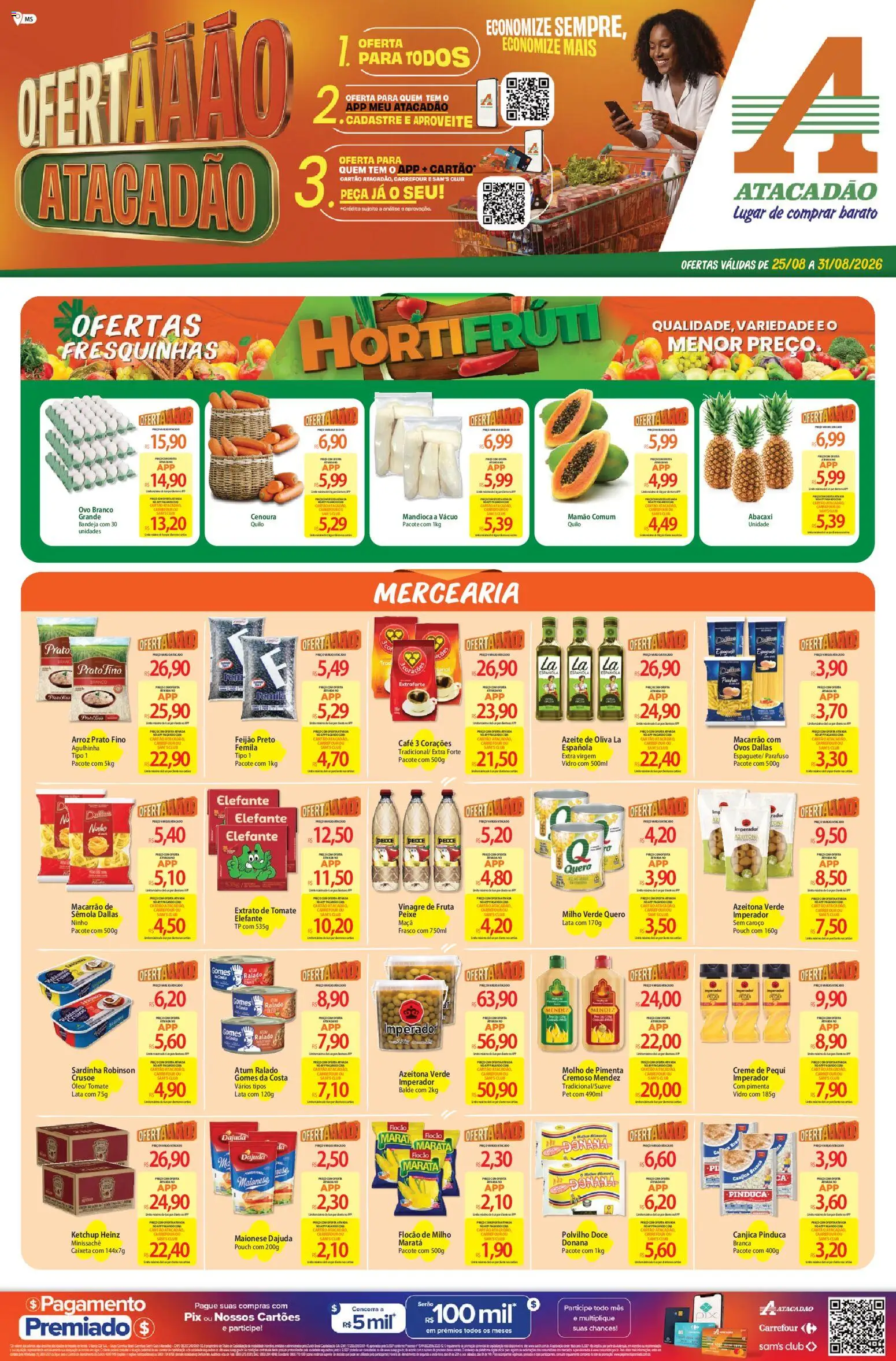 Pré-Visualização do folheto "Atacadão ofertas - MS" da loja Atacadão válido a partir de 25/08/2026