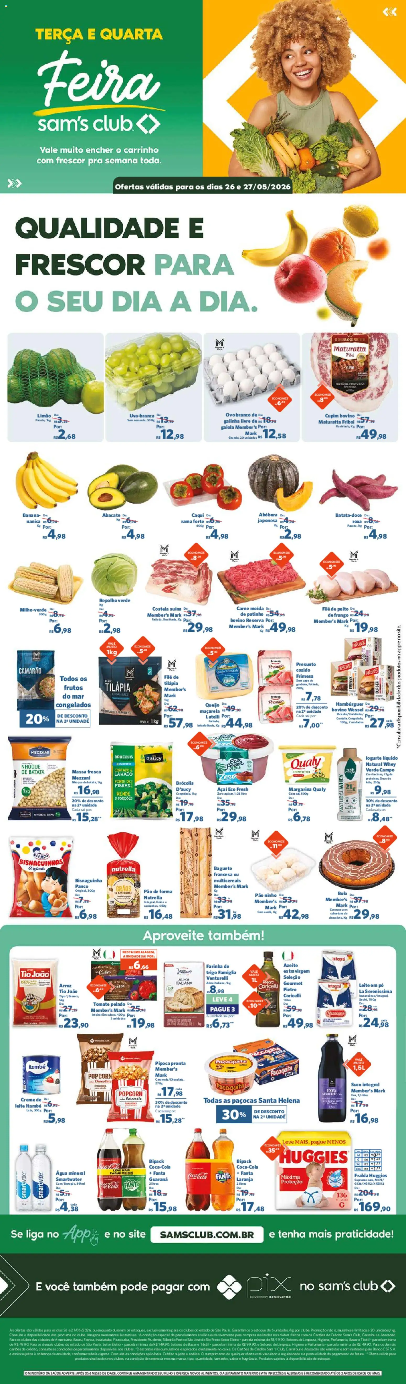 Pré-Visualização do folheto "Sam's Club - Ofertas da semana" da loja Sam's Club válido a partir de 26/05/2026
