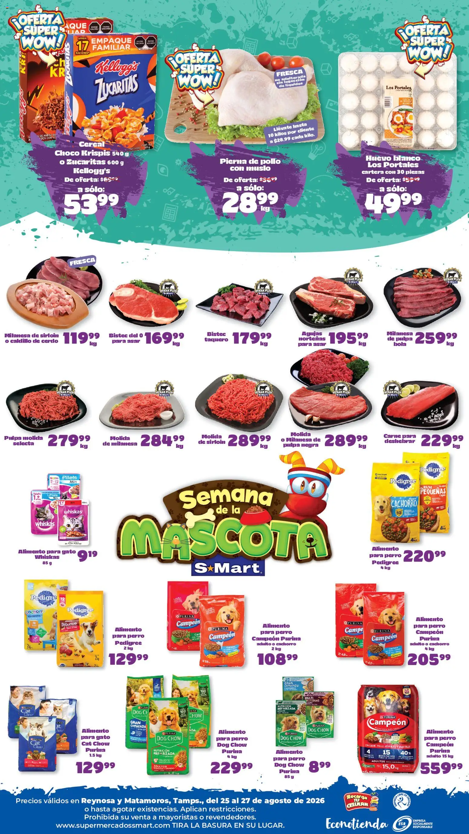 Vista previa las ofertas de la tienda S-Mart - S-Mart folleto Ofertas de feria Reynosa desde el 25/08/2026 