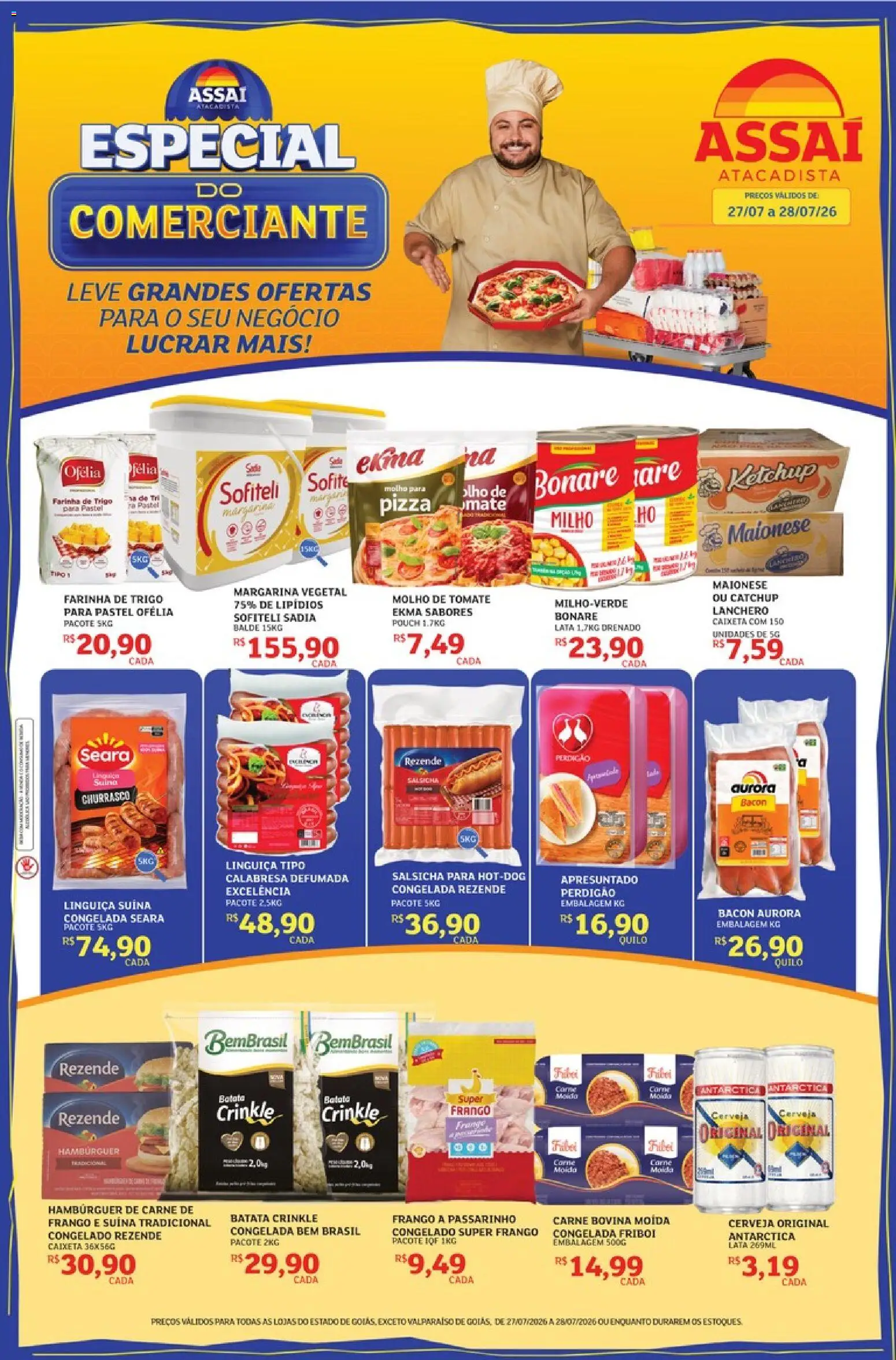 Pré-Visualização do folheto "Assaí Atacadista ofertas - GO" da loja Assaí Atacadista válido a partir de 27/07/2026