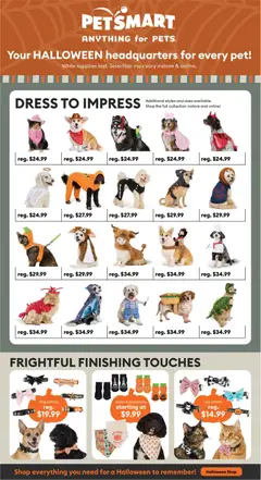 Preview of leaflet Petsmart flyer - Halloween lookbook from shop Petsmart is valid from Oct 19, 2026