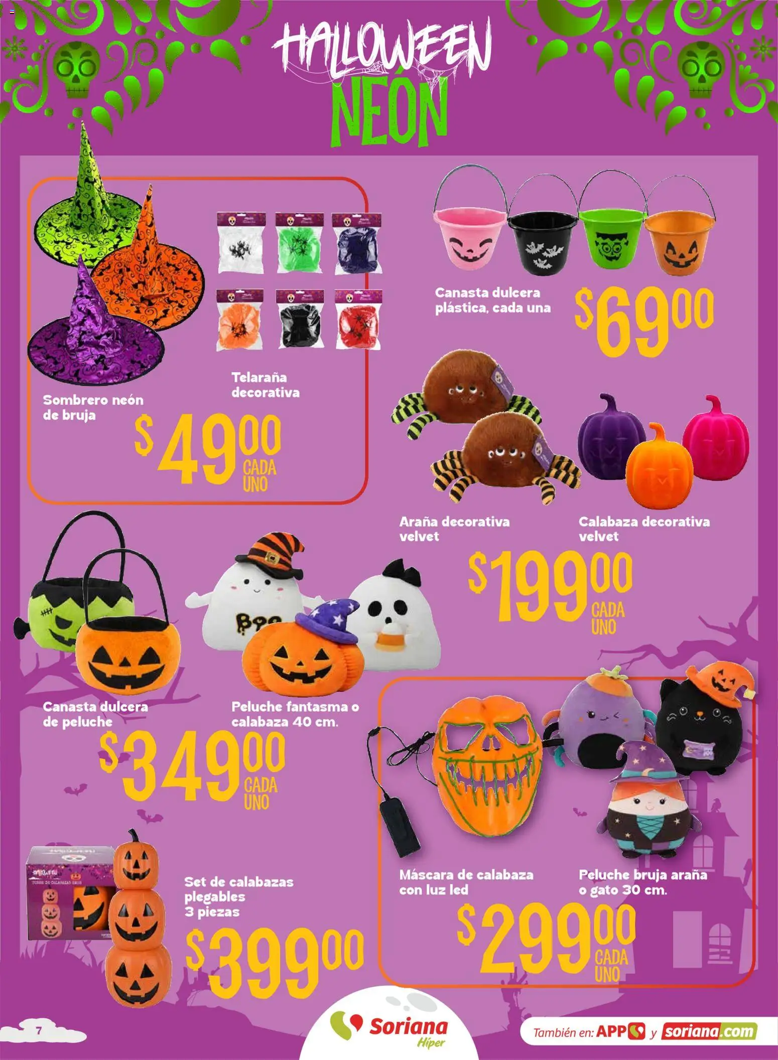 Vista previa las ofertas de la tienda Soriana - Soriana Halloween y Día de muertos Híper Nacional desde el 08/09/2026 