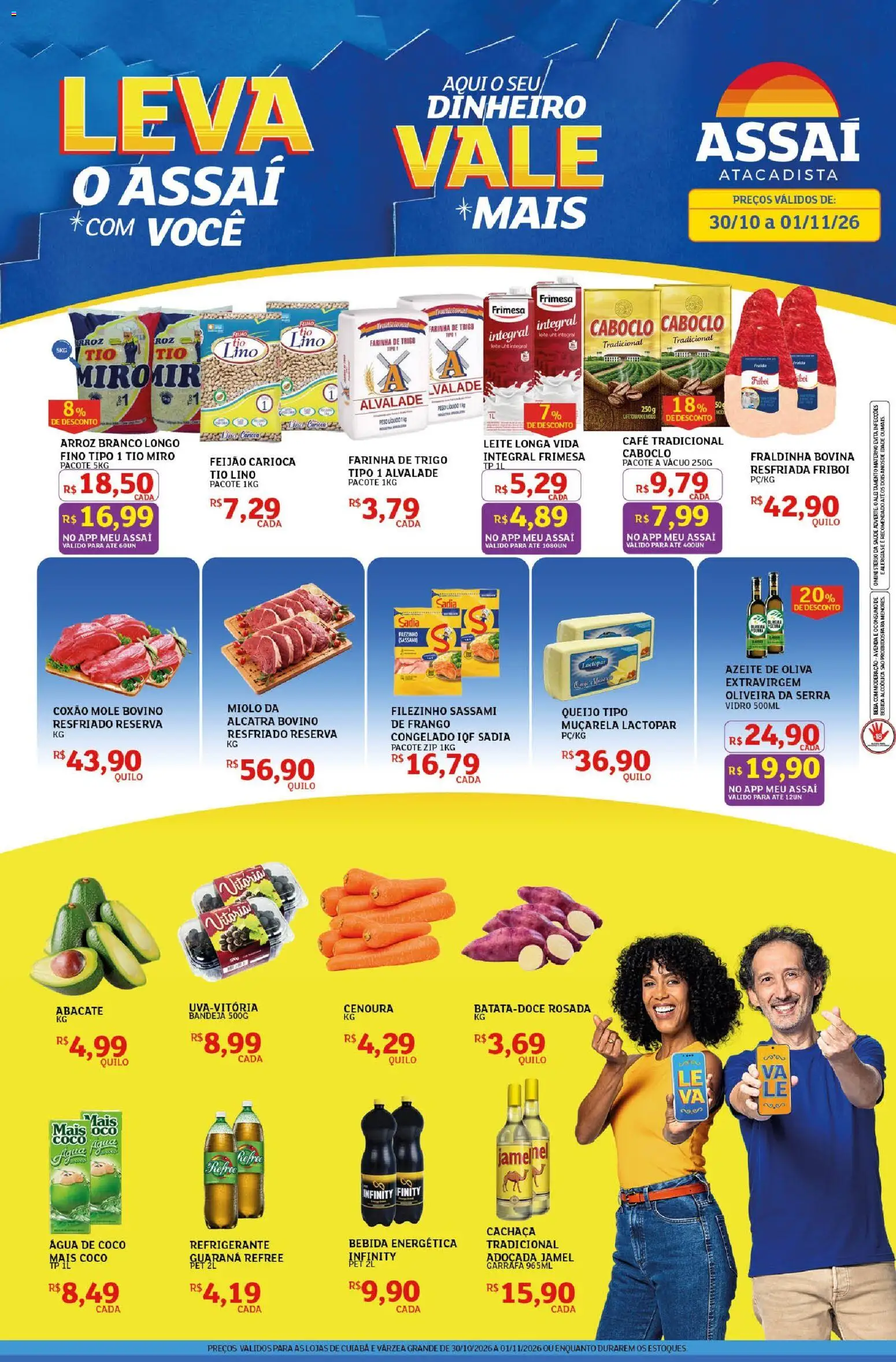 Pré-Visualização do folheto "Assaí Atacadista ofertas - MT" da loja Assaí Atacadista válido a partir de 30/10/2026