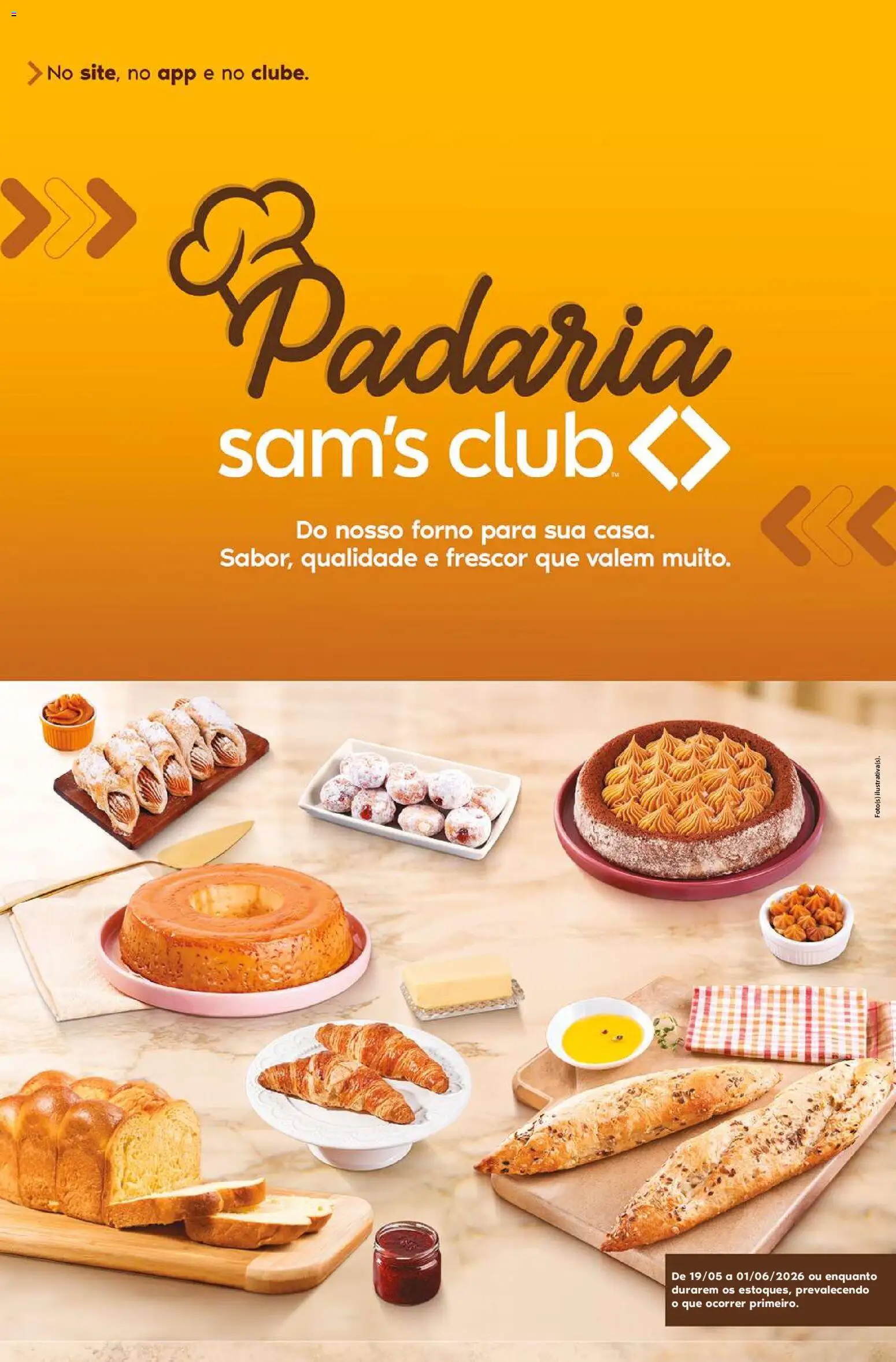 Pré-Visualização do folheto "Sam's Club ofertas Padaria" da loja Sam's Club válido a partir de 19/05/2026