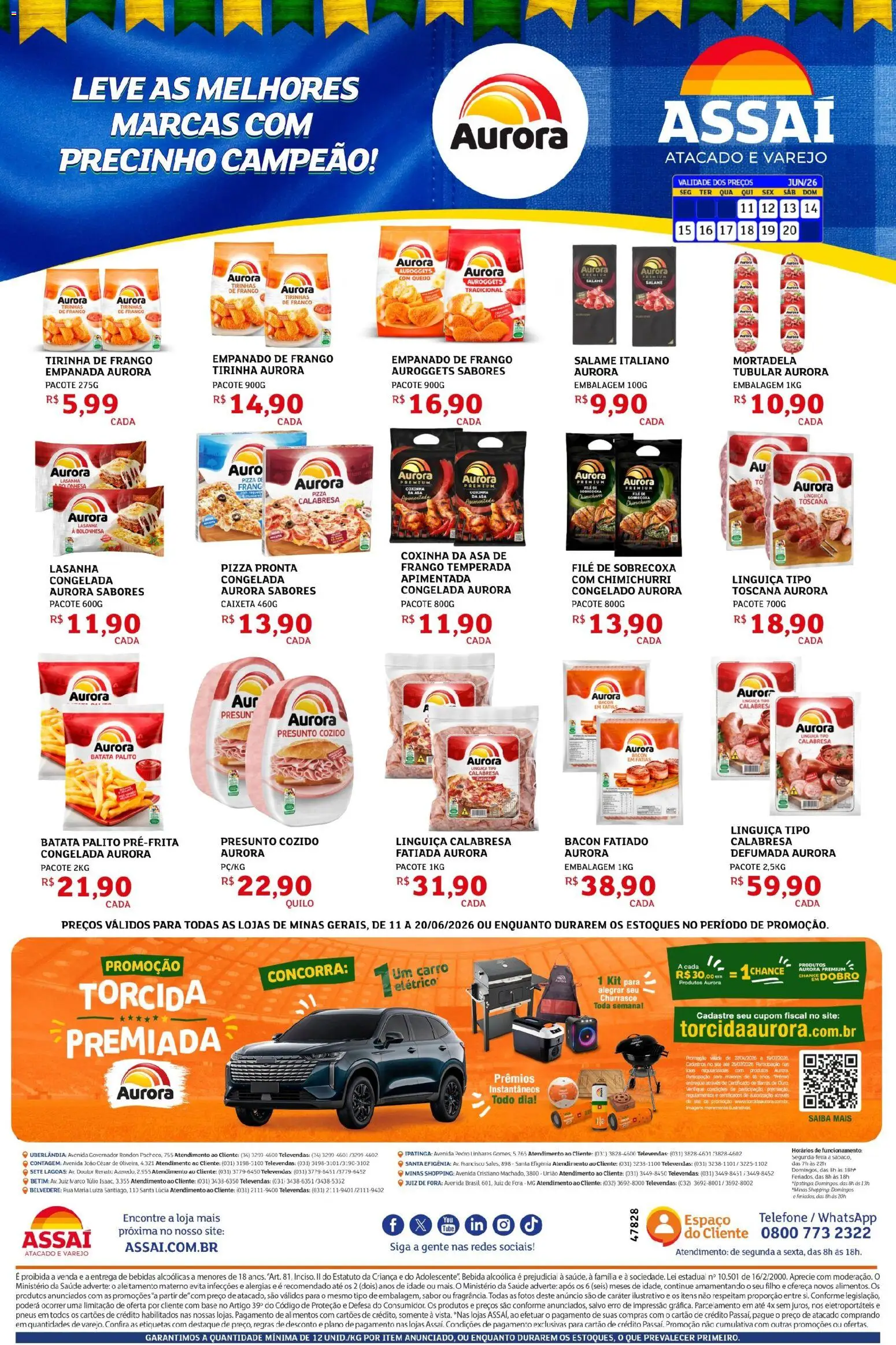 Pré-Visualização do folheto "Assaí Atacadista ofertas - MG" da loja Assaí Atacadista válido a partir de 11/06/2026