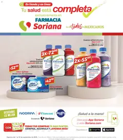 Vista previa las ofertas de la tienda Soriana - Soriana Folleto Farmacia Soriana Híper Nacional desde el 01/09/2026 