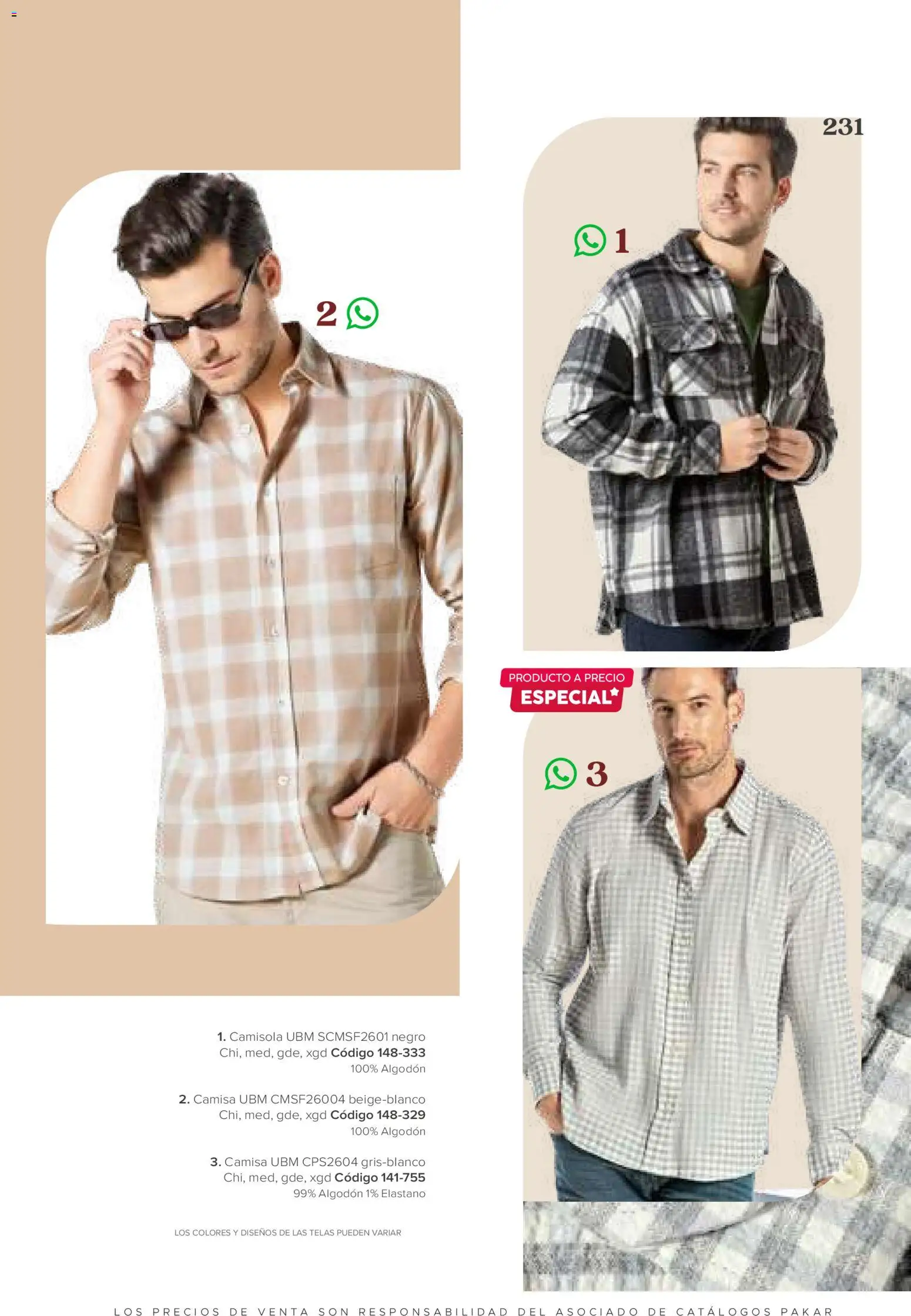 Vista previa las ofertas de la tienda SC Pakar - SC Pakar catálogo Ropa desde el 31/07/2026 