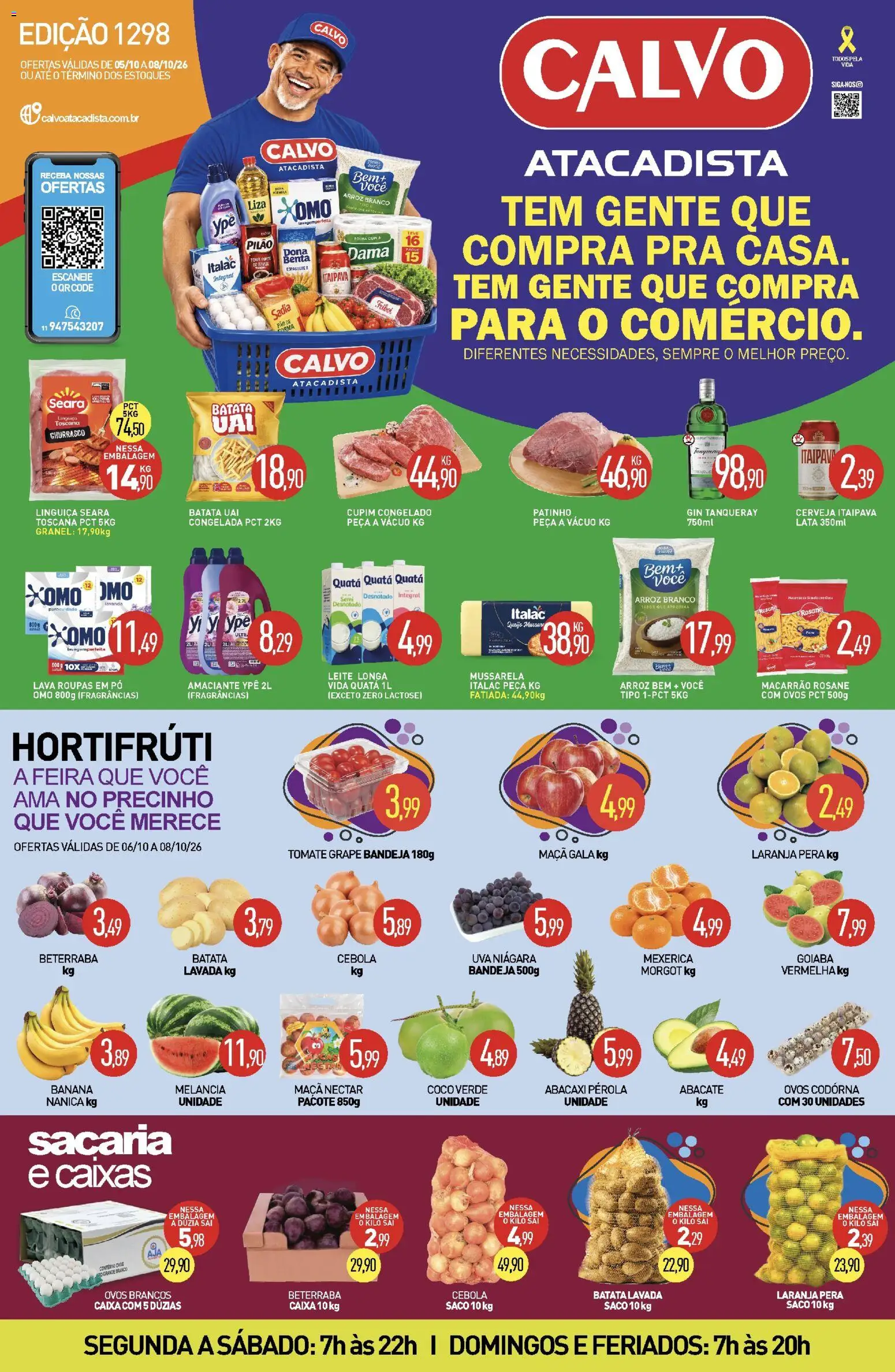 Pré-Visualização do folheto "Calvo Atacadista - Ofertas da semana" da loja Calvo Atacadista válido a partir de 05/10/2026