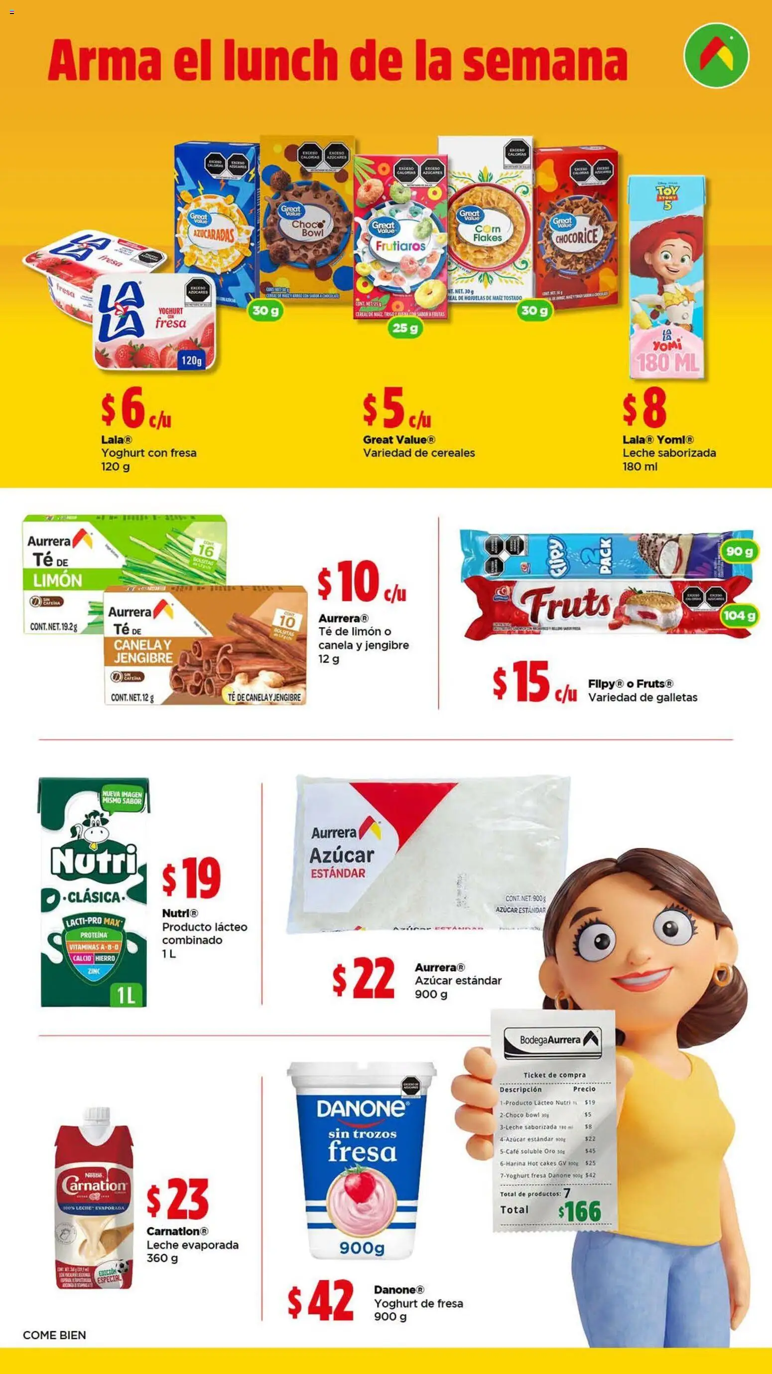 Vista previa las ofertas de la tienda Bodega Aurrerá - Bodega Aurrerá Los esenciales para tu familia con precios que no se tocan desde el 21/09/2026 - Té, Fresa, Galletas, Proteína, Azúcar, Vitaminas, Leche, Hojuelas de maíz