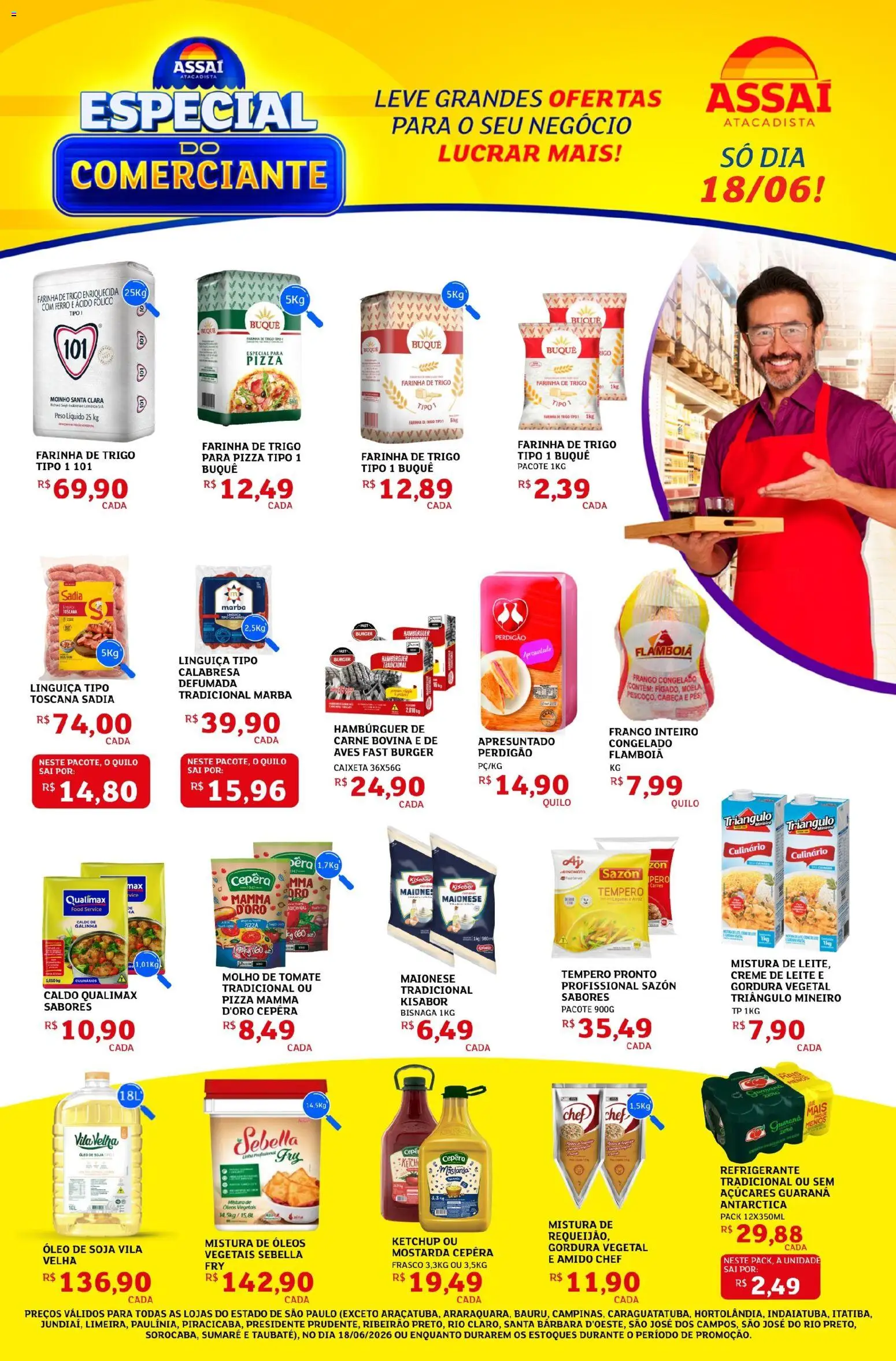 Pré-Visualização do folheto "Assaí Atacadista ofertas - SP" da loja Assaí Atacadista válido a partir de 18/06/2026