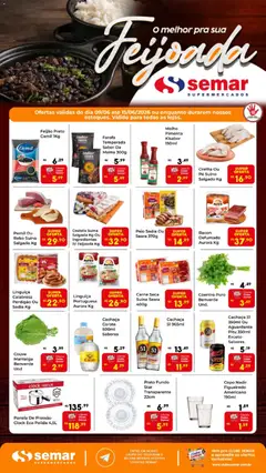 Pré-Visualização do folheto "Semar Supermercado ofertas Feijoada" da loja Semar Supermercado válido a partir de 09/06/2026