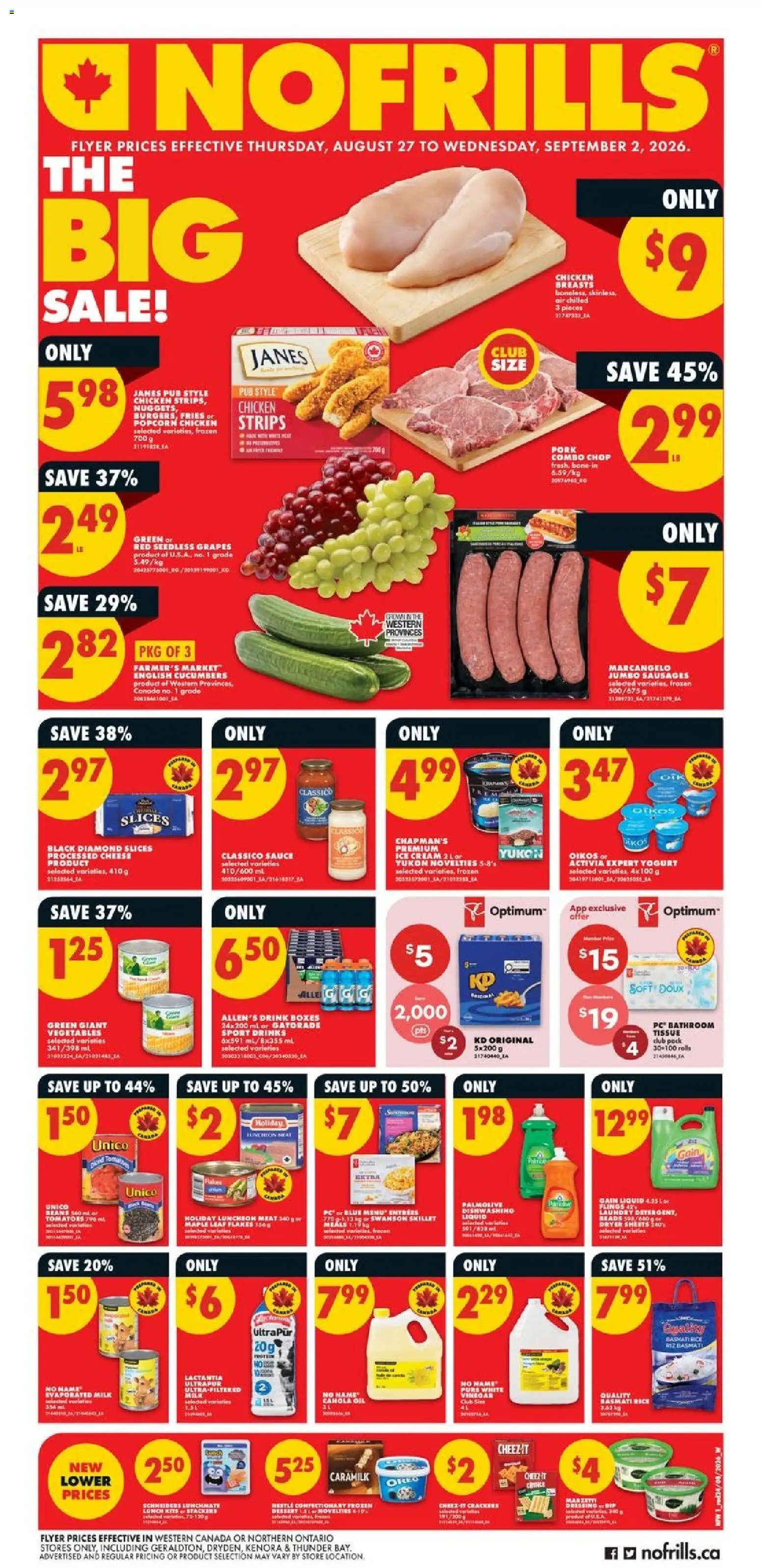 Preview of leaflet No Frills weekly flyer - AB from shop No Frills is valid from Aug 27, 2026