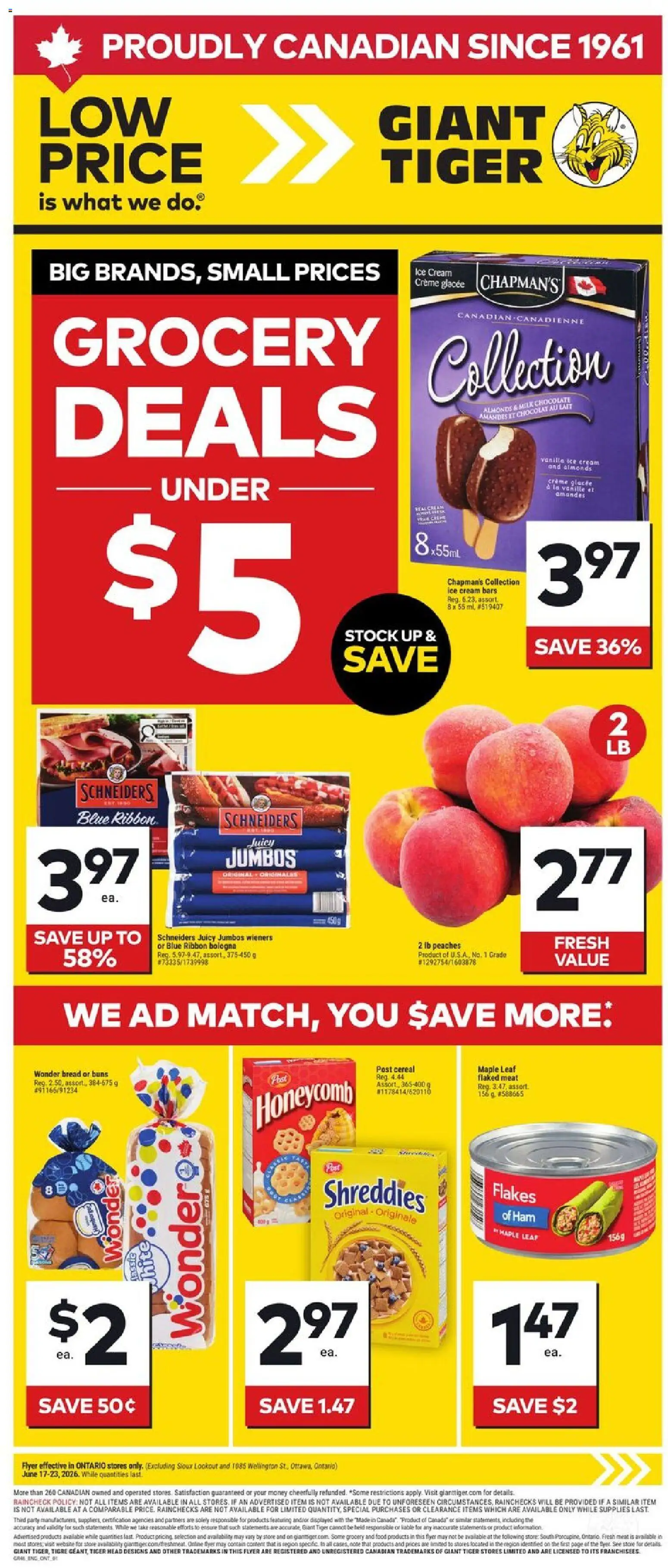 Preview of leaflet Giant Tiger weekly flyer from shop Giant Tiger is valid from Jun 17, 2026