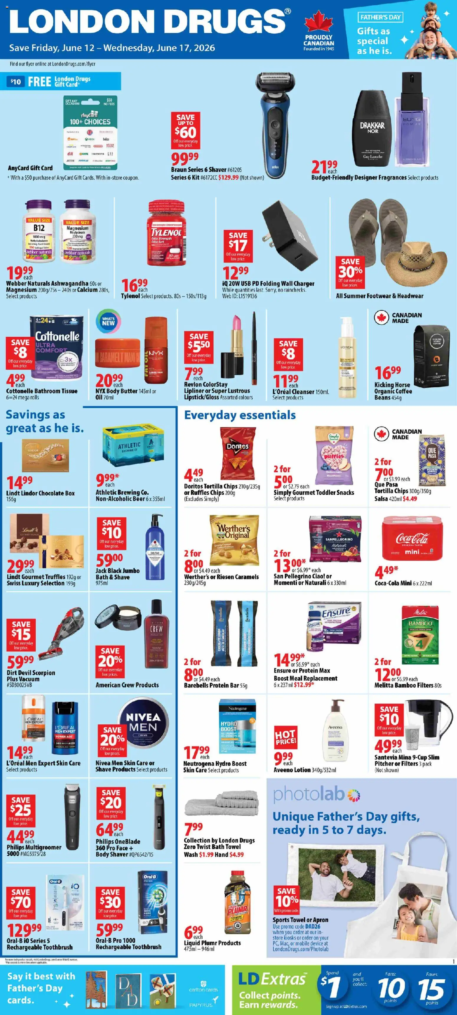 Preview of leaflet London Drugs weekly flyer / circulaire from shop London Drugs is valid from Jun 12, 2026