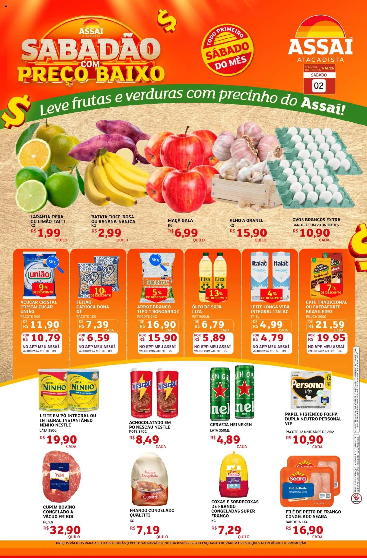 Pré-Visualização do folheto "Assaí Atacadista ofertas - GO" da loja Assaí Atacadista válido a partir de 02/05/2026