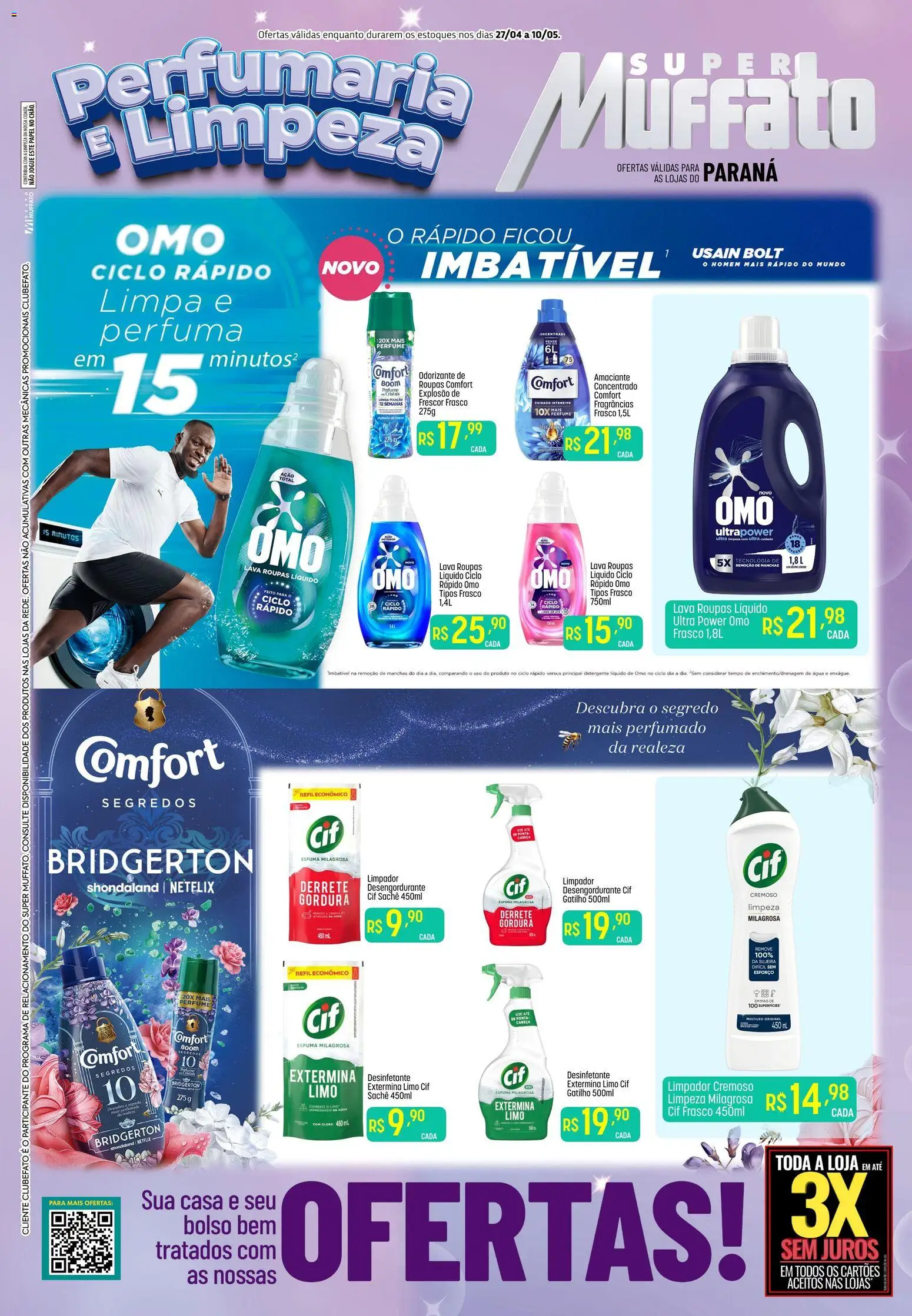 Pré-Visualização do folheto "Super Muffato ofertas Perfumaria e Limpeza" da loja Super Muffato válido a partir de 27/04/2026