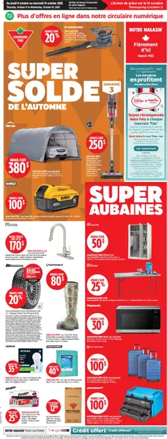 Preview of leaflet Canadian Tire circulaire from shop Canadian Tire is valid from Oct 08, 2026