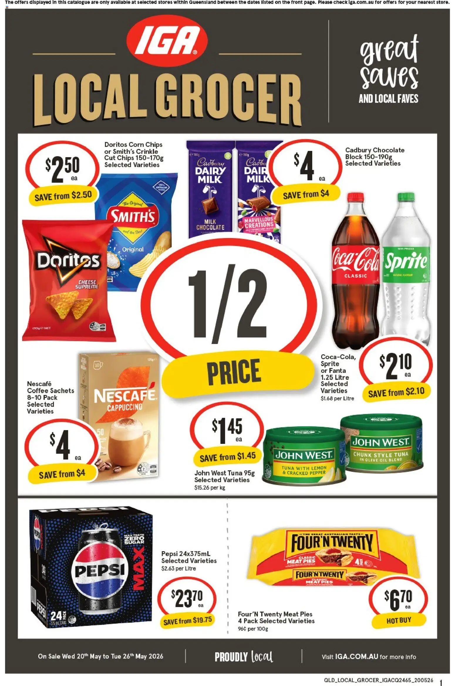 Preview of catalogue IGA Local Grocer QLD from shop IGA valid 20/05/2026