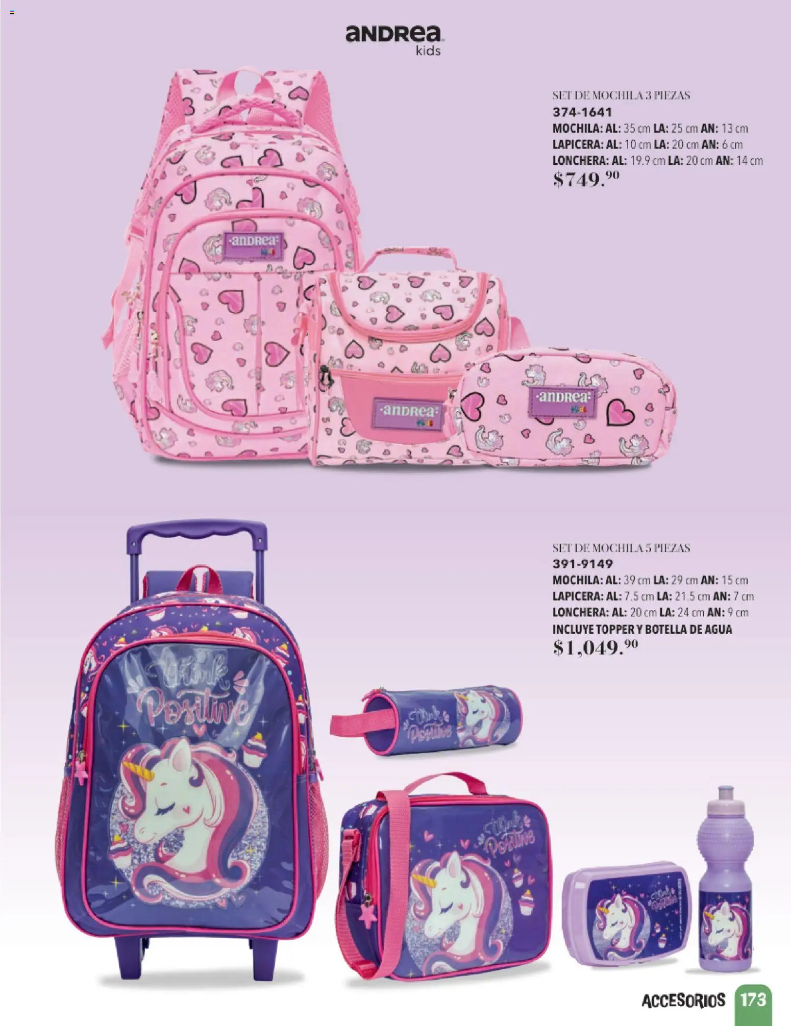 Vista previa las ofertas de la tienda Andrea - Andrea catálogo Infantil desde el 24/05/2026 - Agua, Mochila, Botella