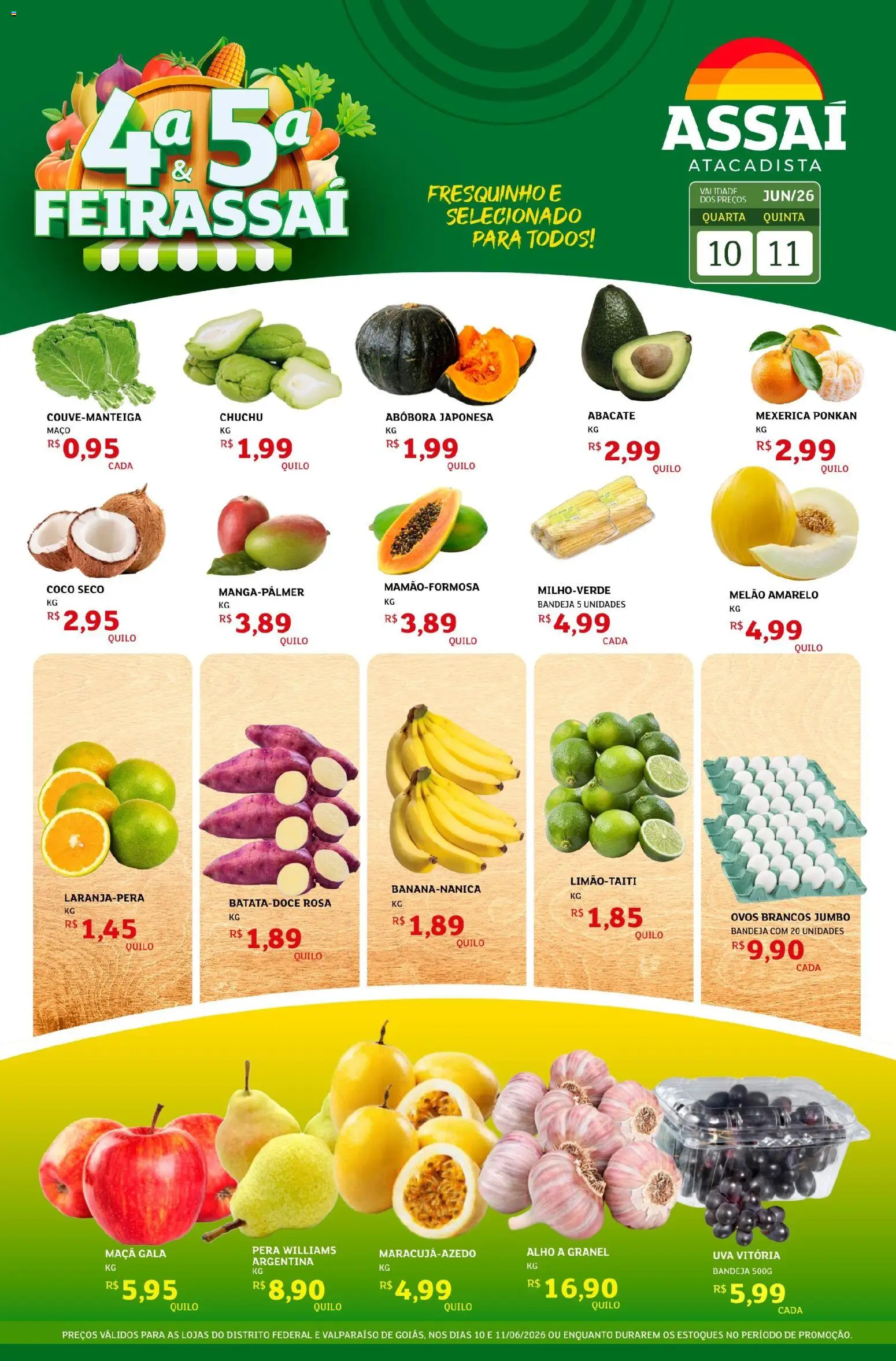 Pré-Visualização do folheto "Assaí Atacadista ofertas - DF" da loja Assaí Atacadista válido a partir de 10/06/2026