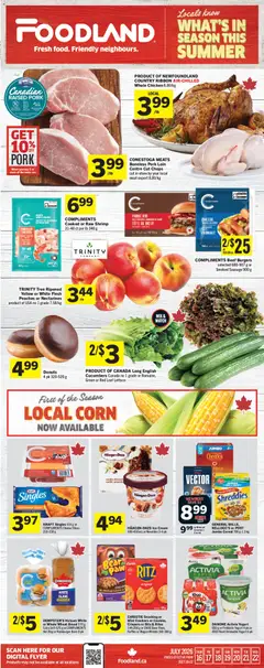 Preview of leaflet Foodland weekly flyer / circulaire from shop Foodland is valid from Jul 16, 2026
