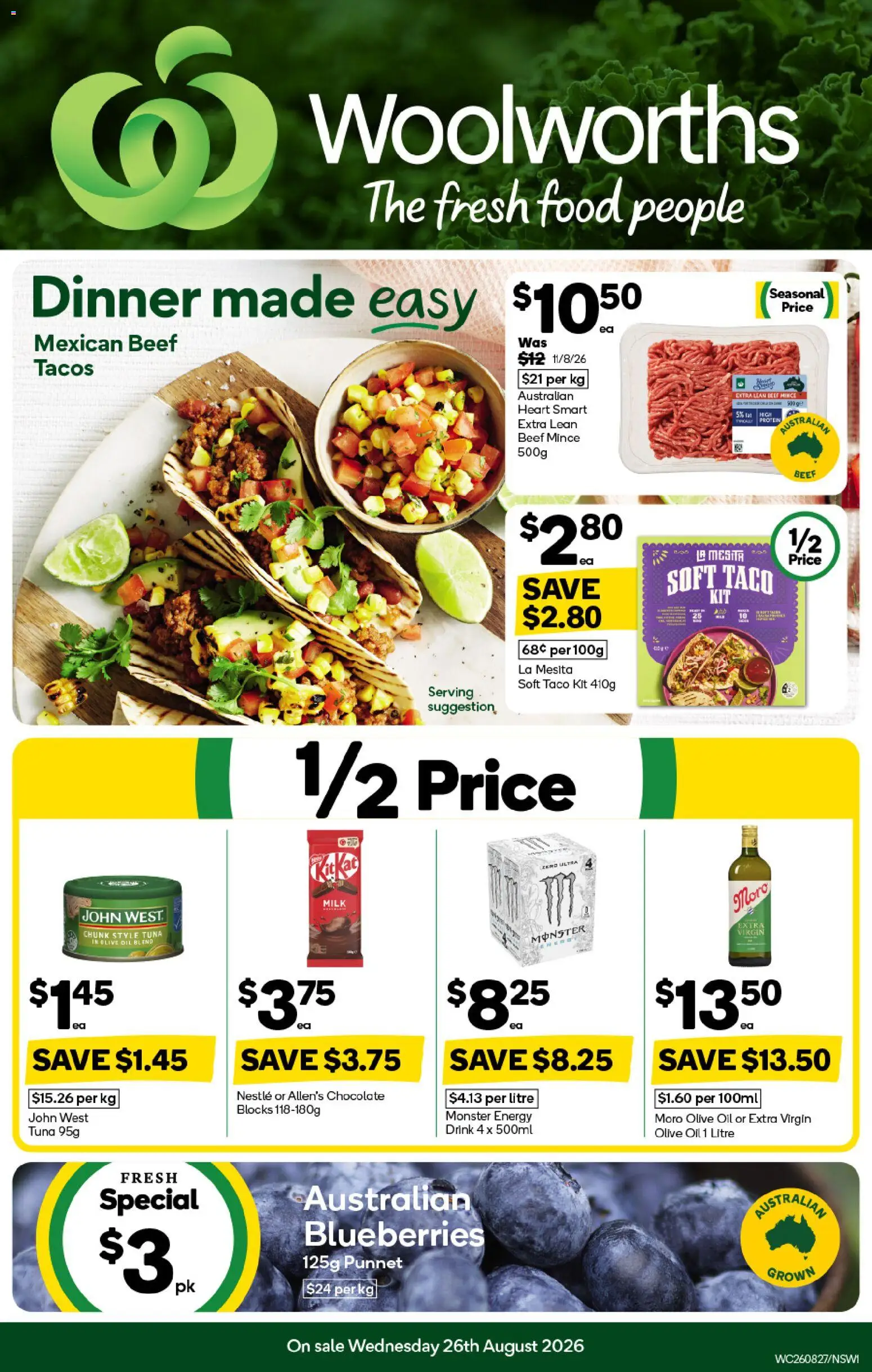 Preview of catalogue Woolworths catalogue from shop Woolworths valid 26/08/2026