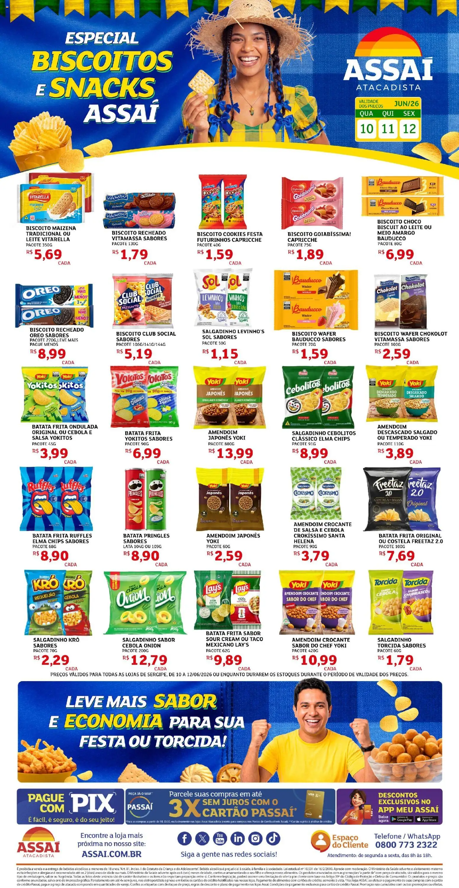 Pré-Visualização do folheto "Assaí Atacadista ofertas - SE" da loja Assaí Atacadista válido a partir de 10/06/2026