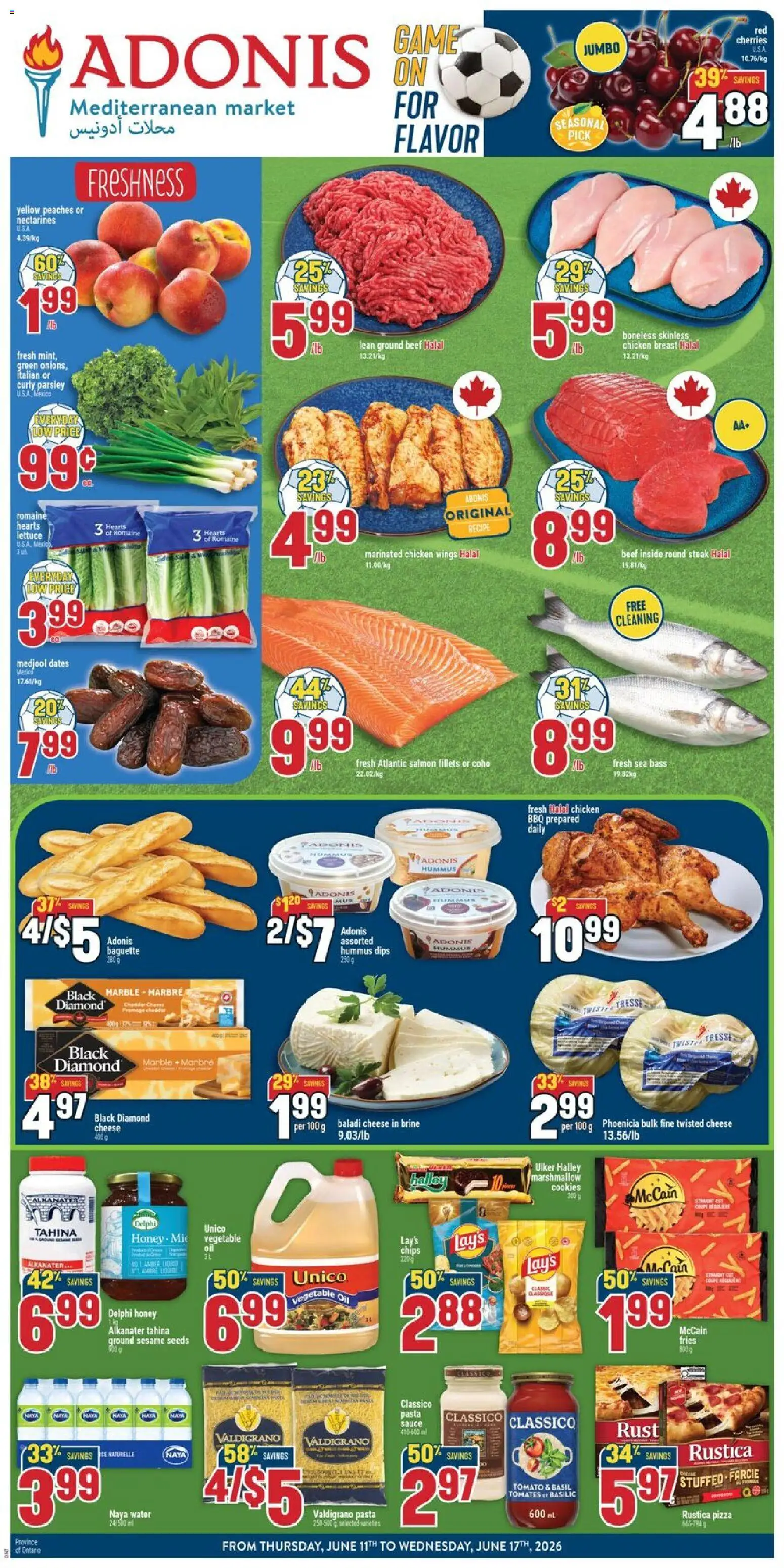 Preview of leaflet Adonis weekly flyer from shop Adonis is valid from Jun 11, 2026