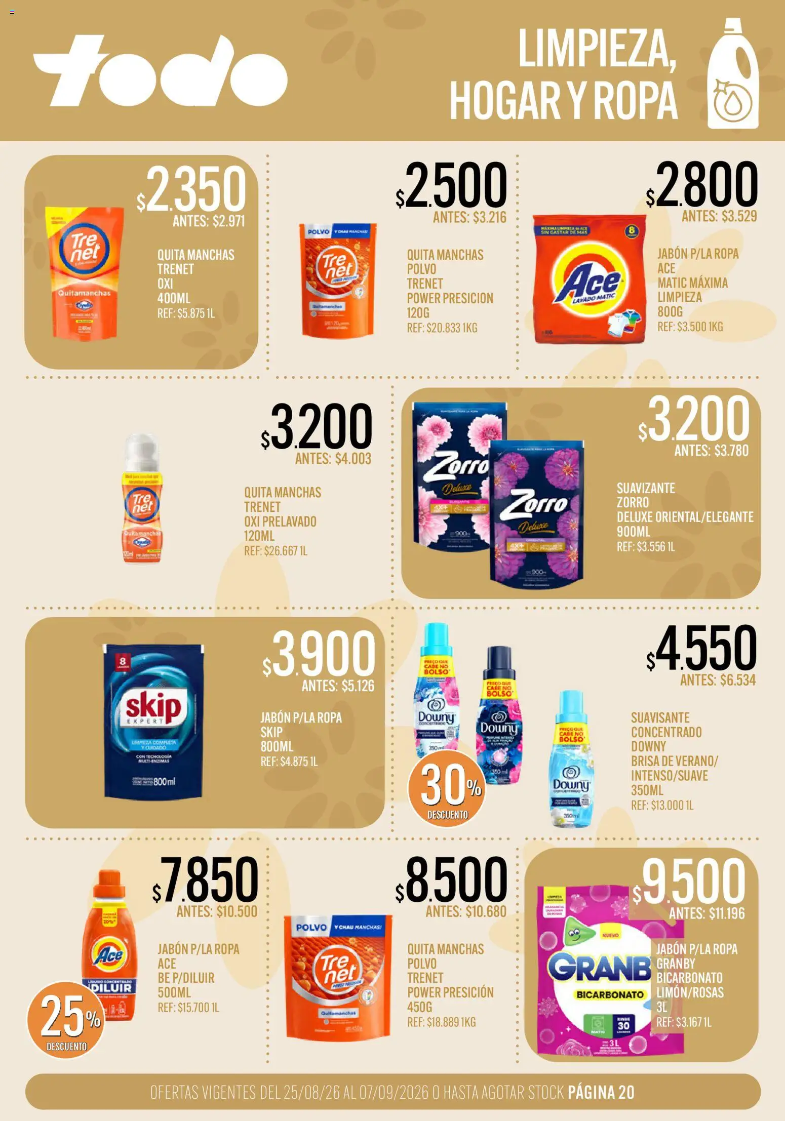 Vista previa del folleto de la tienda Supermercados TODO válido desde el 25/08/2026 