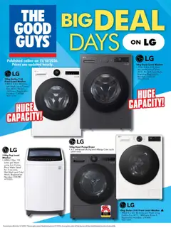 Preview of catalogue The Good Guys Big Deal Days from shop The Good Guys valid 15/10/2026