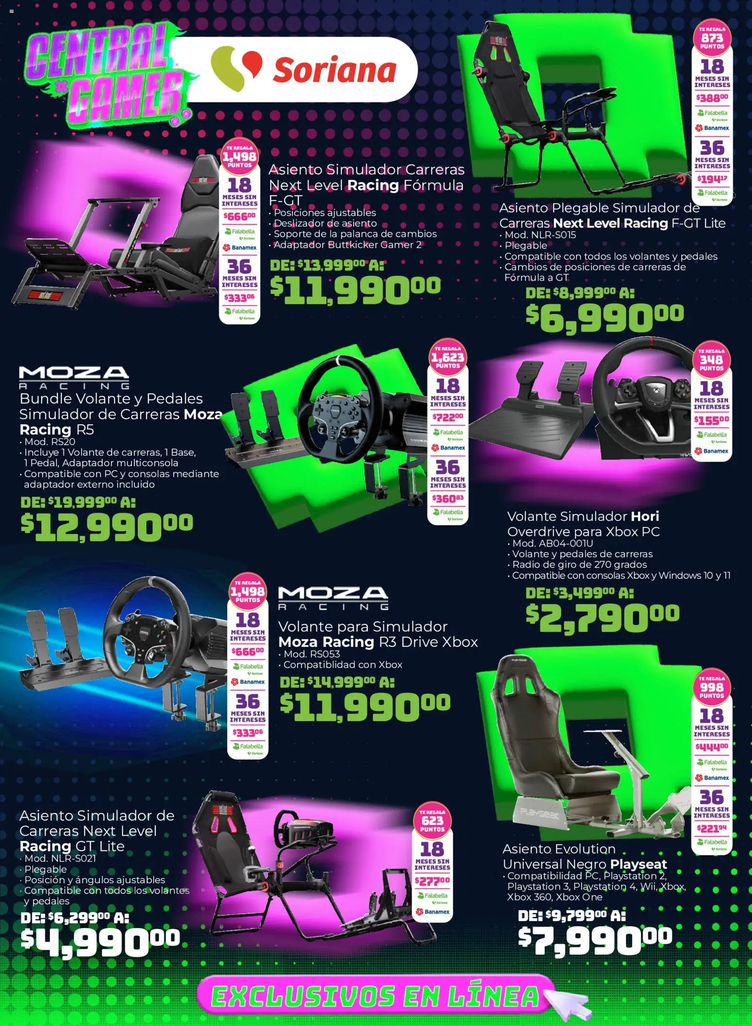 Vista previa las ofertas de la tienda Soriana - Soriana Duplicate of Central Gamer Exclusivo en línea desde el 31/07/2026 