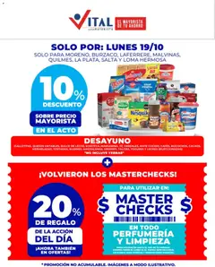 Vista previa del folleto de la tienda Vital válido desde el 19/10/2026 