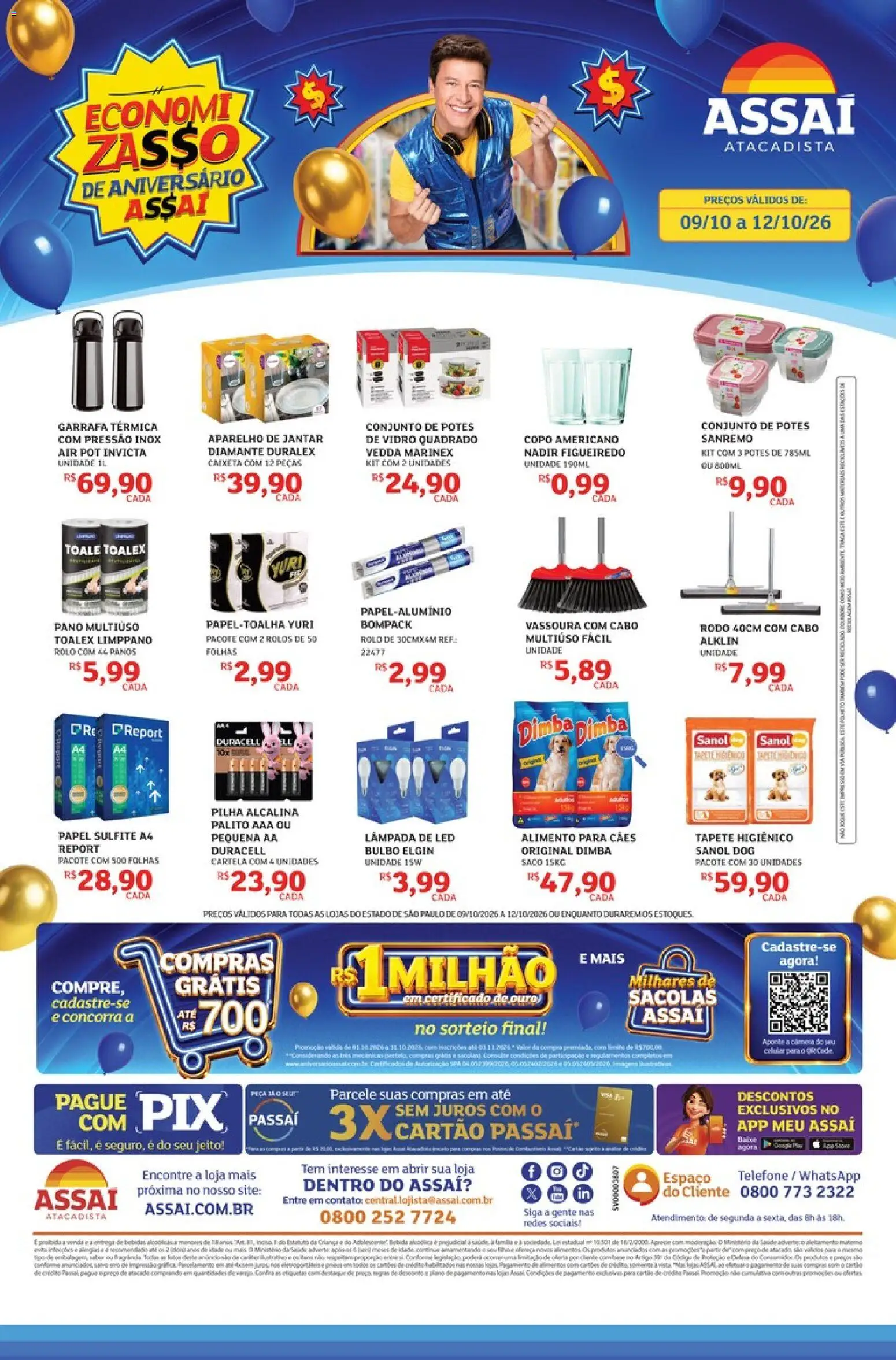 Pré-Visualização do folheto "Assaí Atacadista ofertas - SP" da loja Assaí Atacadista válido a partir de 09/10/2026