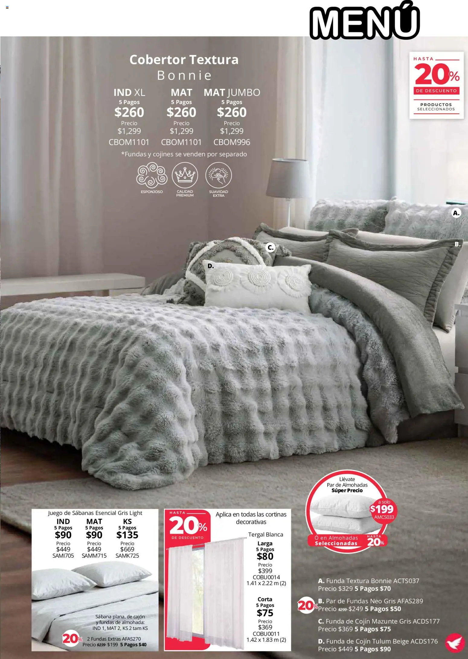 Vista previa las ofertas de la tienda Colchas Concord - Colchas Concord catálogo Colección Cobertor desde el 01/08/2026 