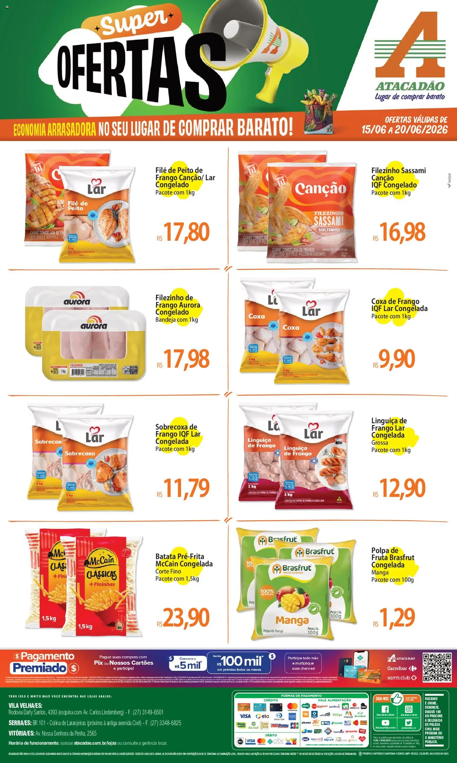 Pré-Visualização do folheto "Atacadão ofertas - ES" da loja Atacadão válido a partir de 15/06/2026