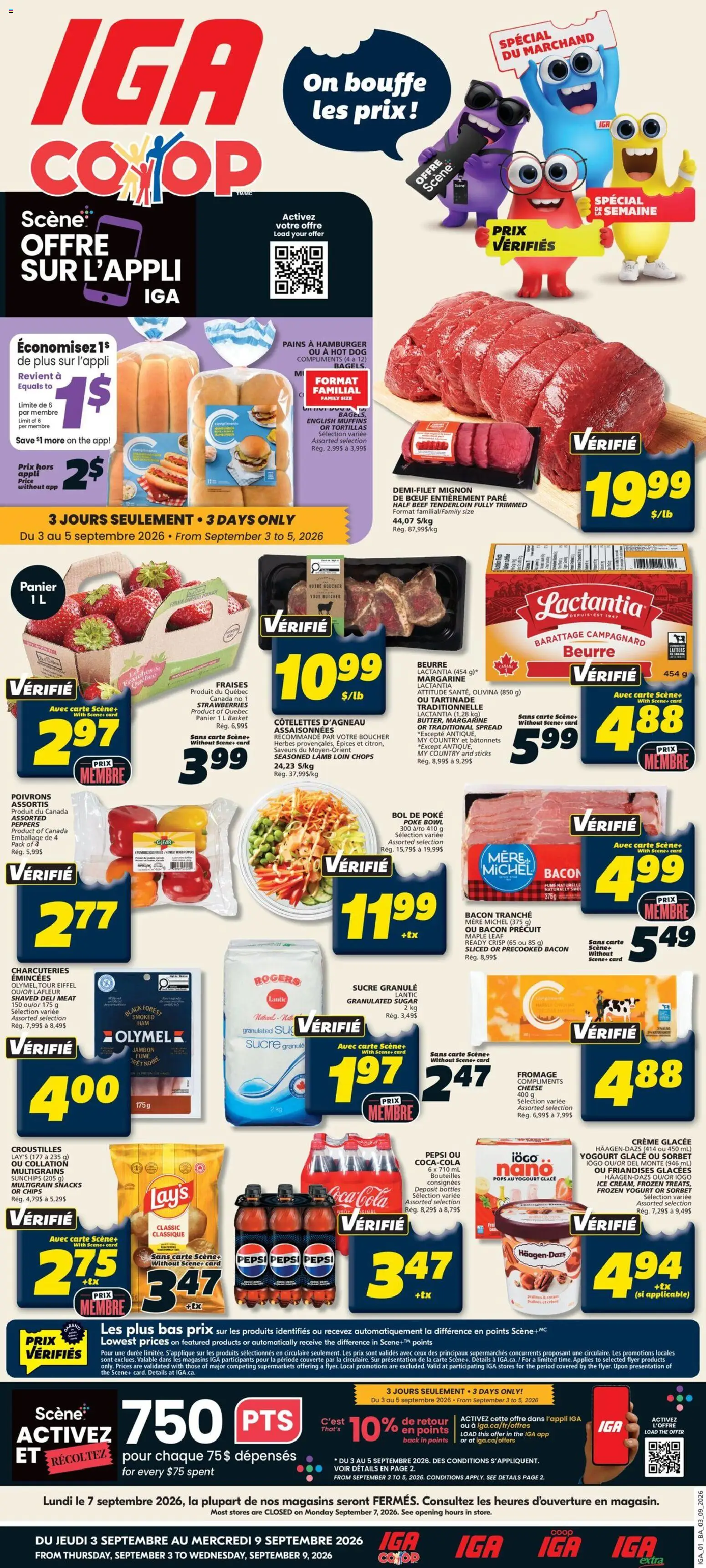 Preview of leaflet IGA weekly flyer / circulaire from shop IGA is valid from Sep 03, 2026