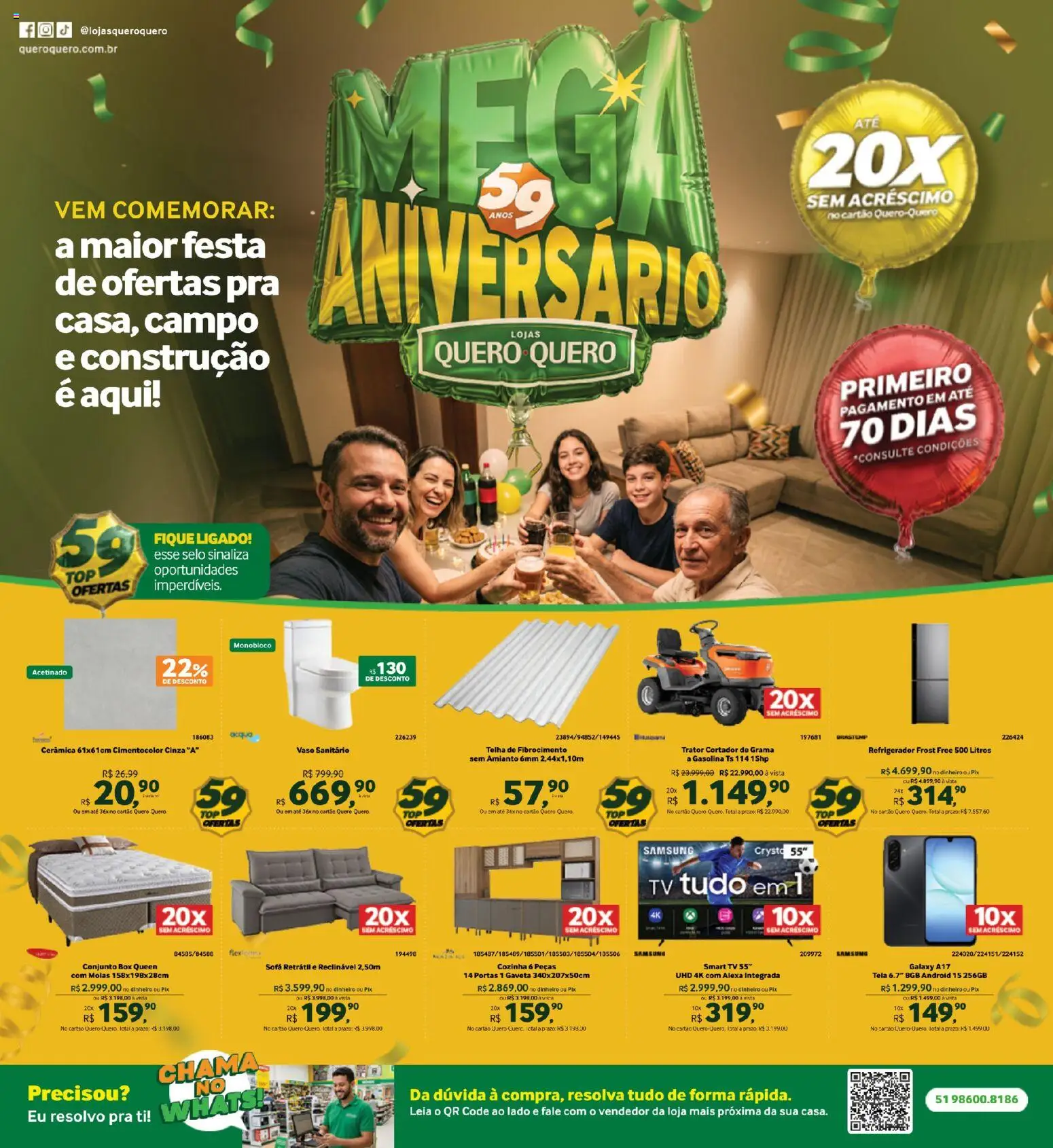 Pré-Visualização do folheto "Lojas Quero-Quero - Ofertas atuais" da loja Lojas Quero-Quero válido a partir de 15/08/2026
