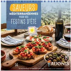Preview of leaflet Adonis circulaire - Saveurs Méditerranéennes from shop Adonis is valid from Jul 30, 2026