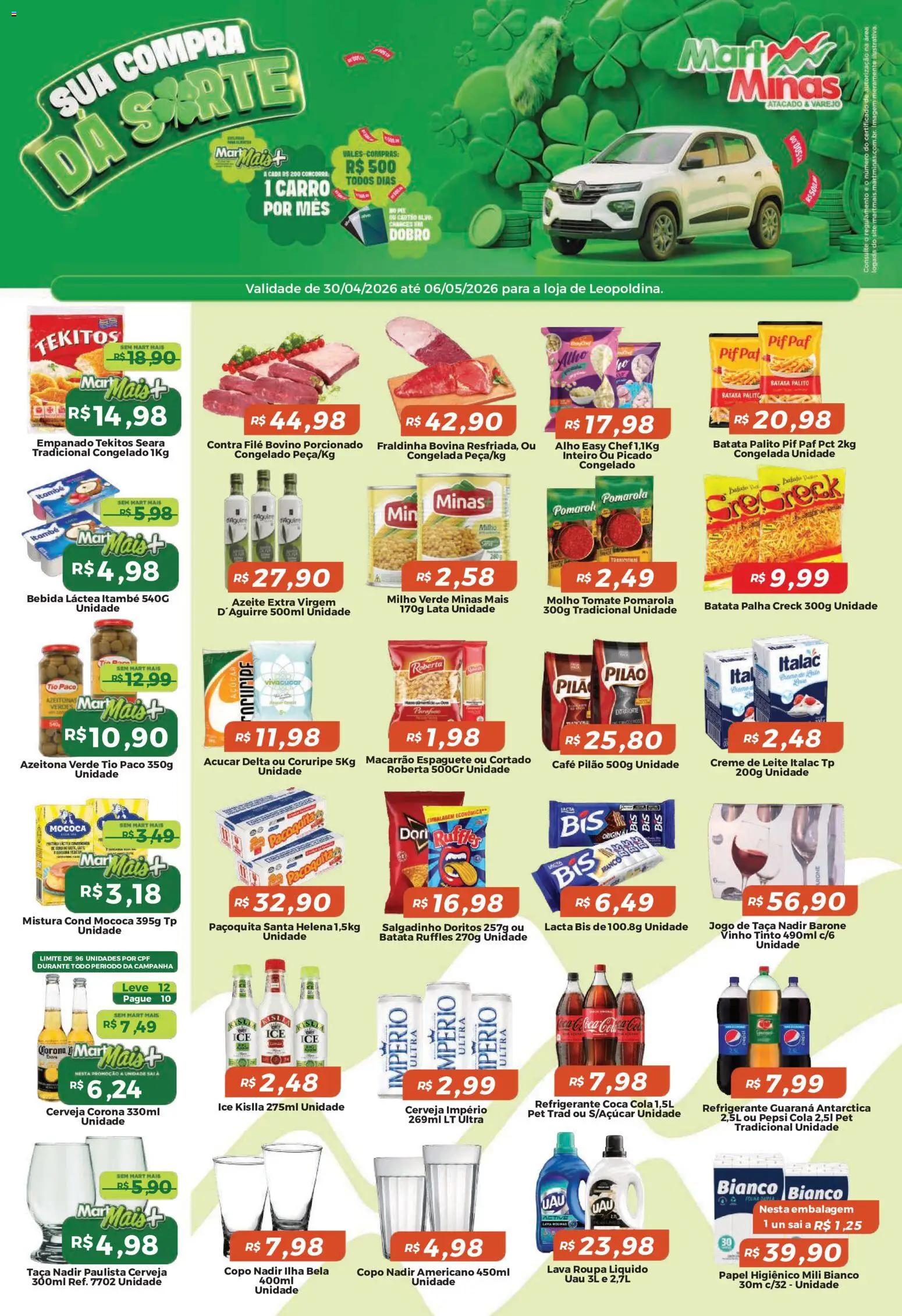 Pré-Visualização do folheto "Mart Minas ofertas" da loja Mart Minas válido a partir de 30/04/2026
