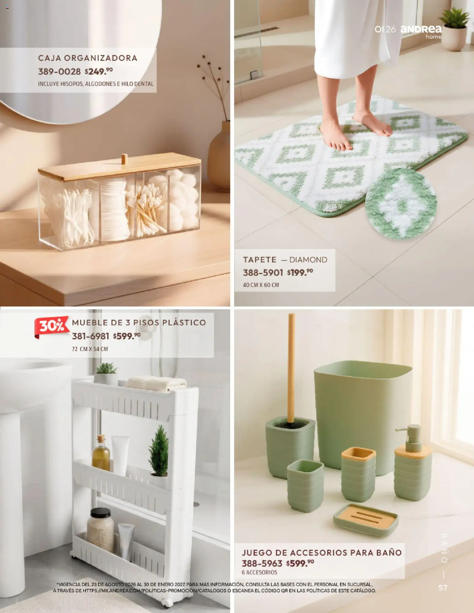 Vista previa las ofertas de la tienda Andrea - Andrea catálogo Home desde el 01/09/2026 
