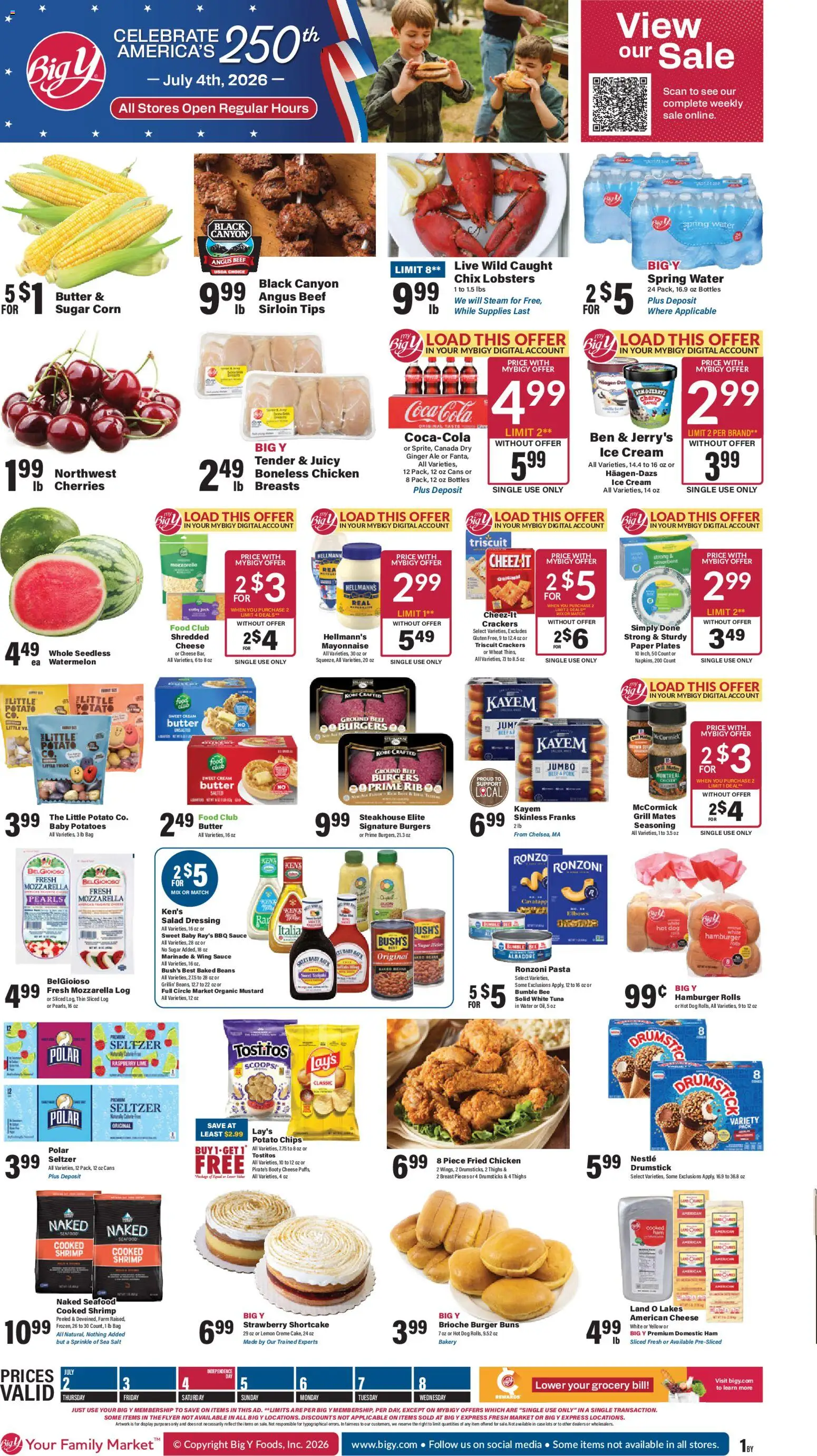 Ad Preview of Big Y Big Y Weekly Ad from 07/02/2026