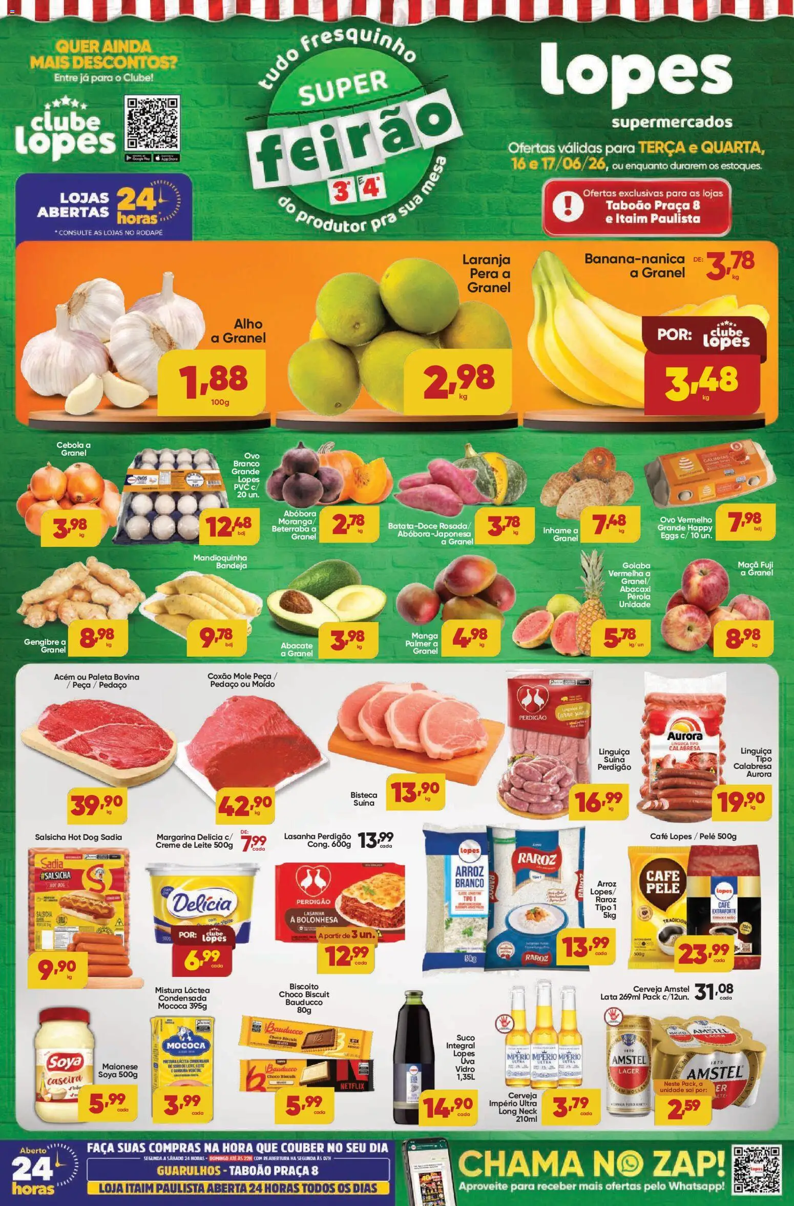 Pré-Visualização do folheto "Lopes Supermercados - Ofertas da semana" da loja Lopes Supermercados válido a partir de 16/06/2026