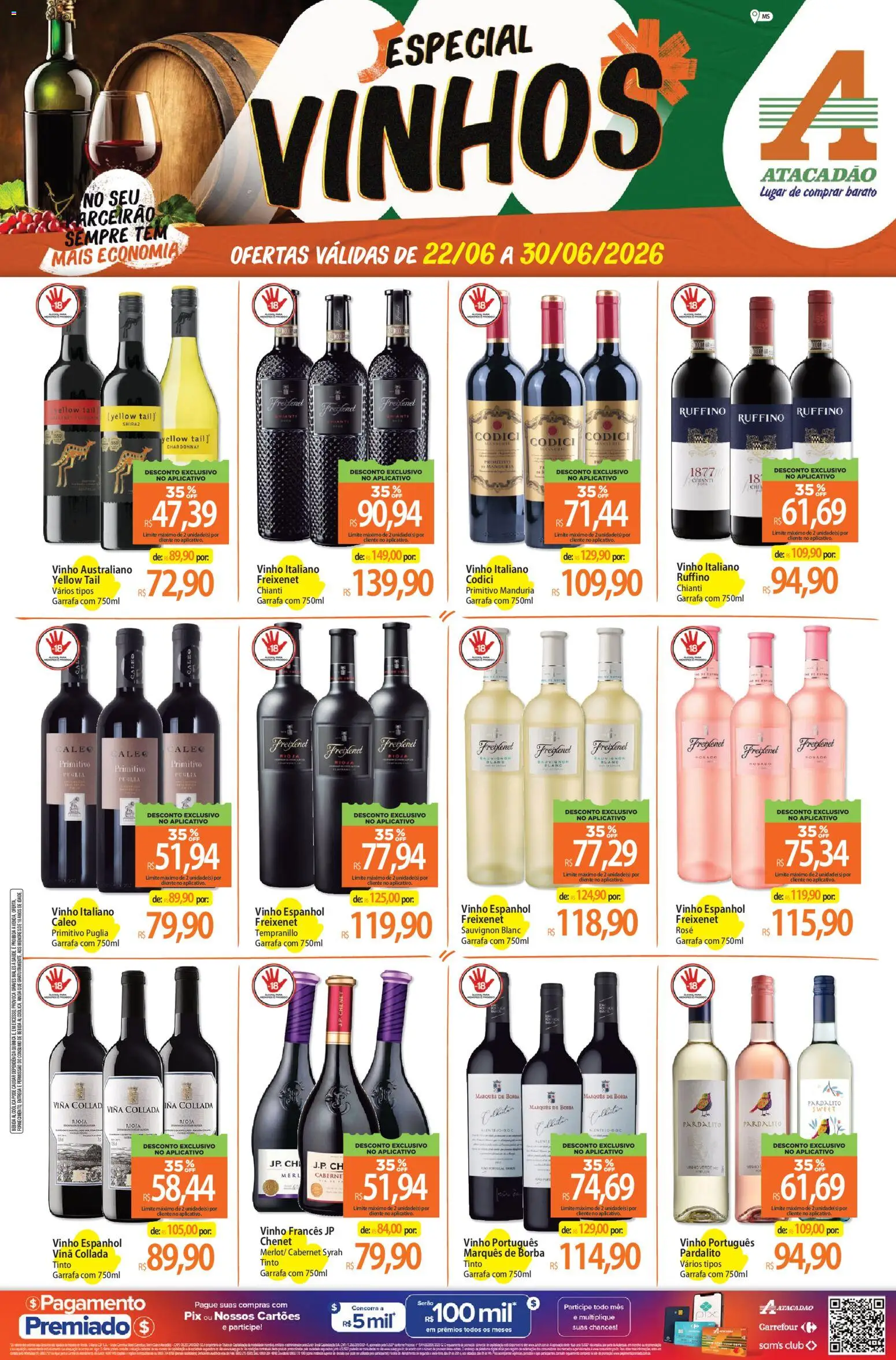 Pré-Visualização do folheto "Atacadão ofertas - MS" da loja Atacadão válido a partir de 22/06/2026