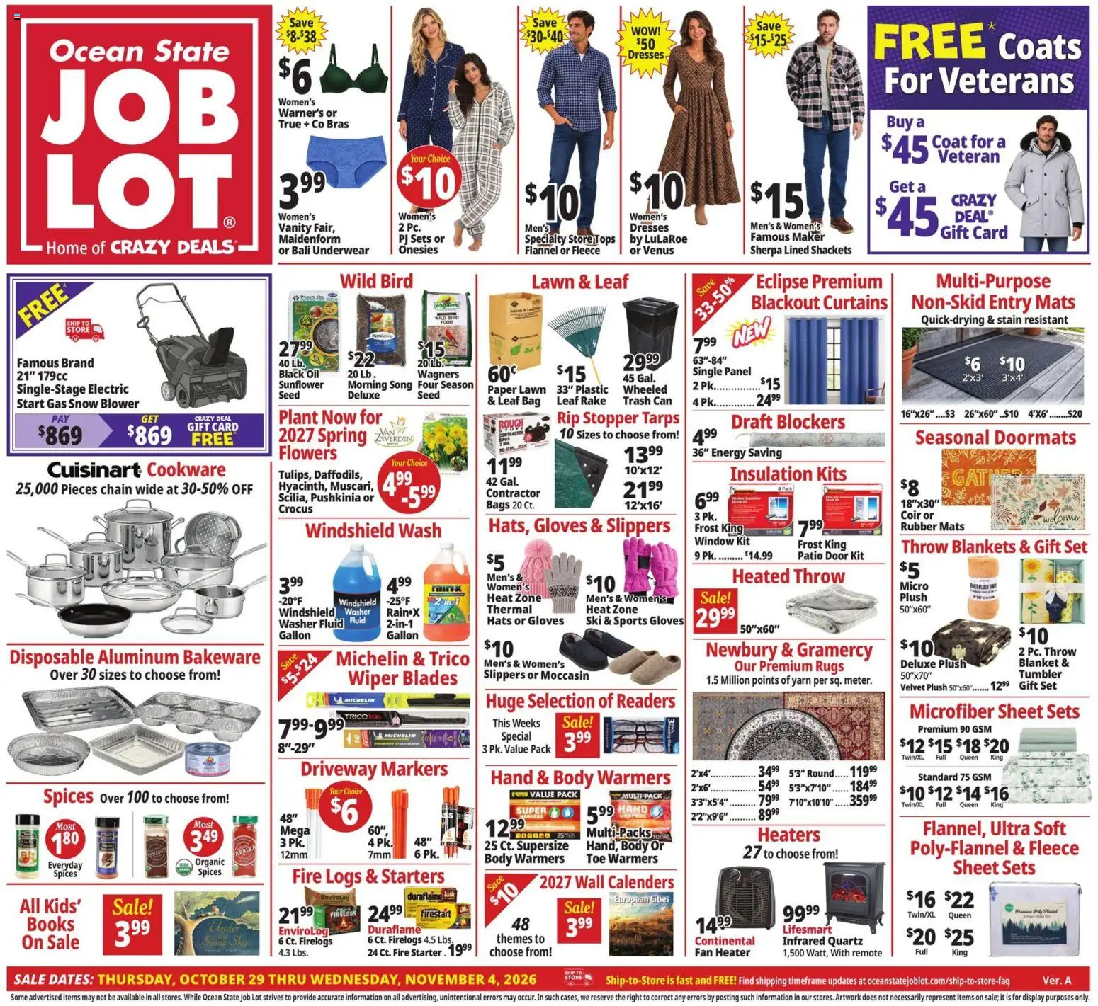 Ad Preview of Ocean State Job Lot Ocean State Job Lot Weekly Ad from 10/29/2026