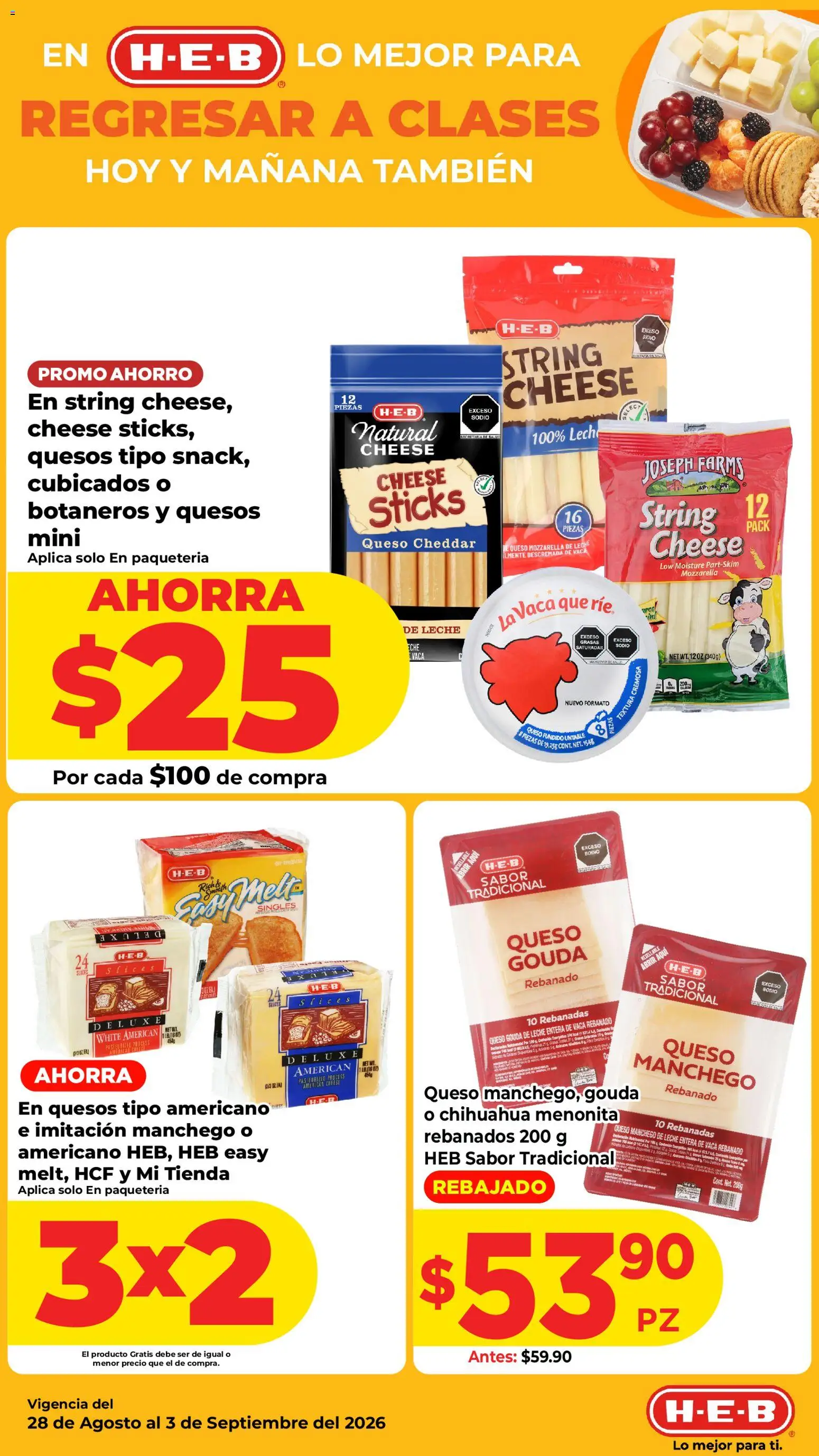 Vista previa las ofertas de la tienda H-E-B - H-E-B folleto desde el 28/08/2026 