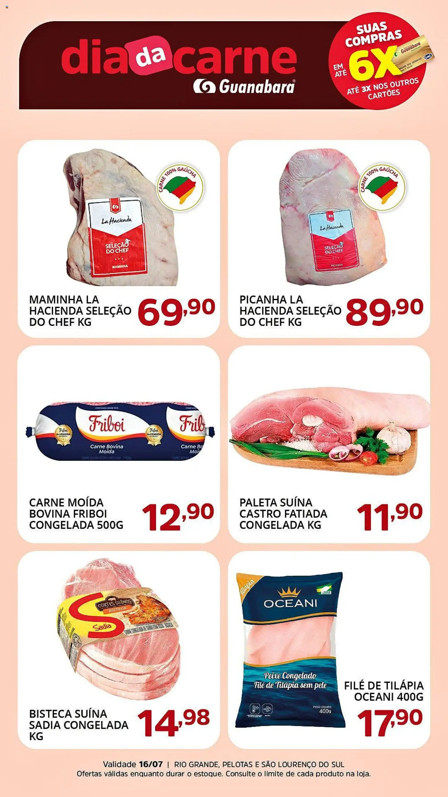 Pré-Visualização do folheto "Supermercado Guanabara - Ofertas da semana" da loja Supermercado Guanabara válido a partir de 16/07/2026