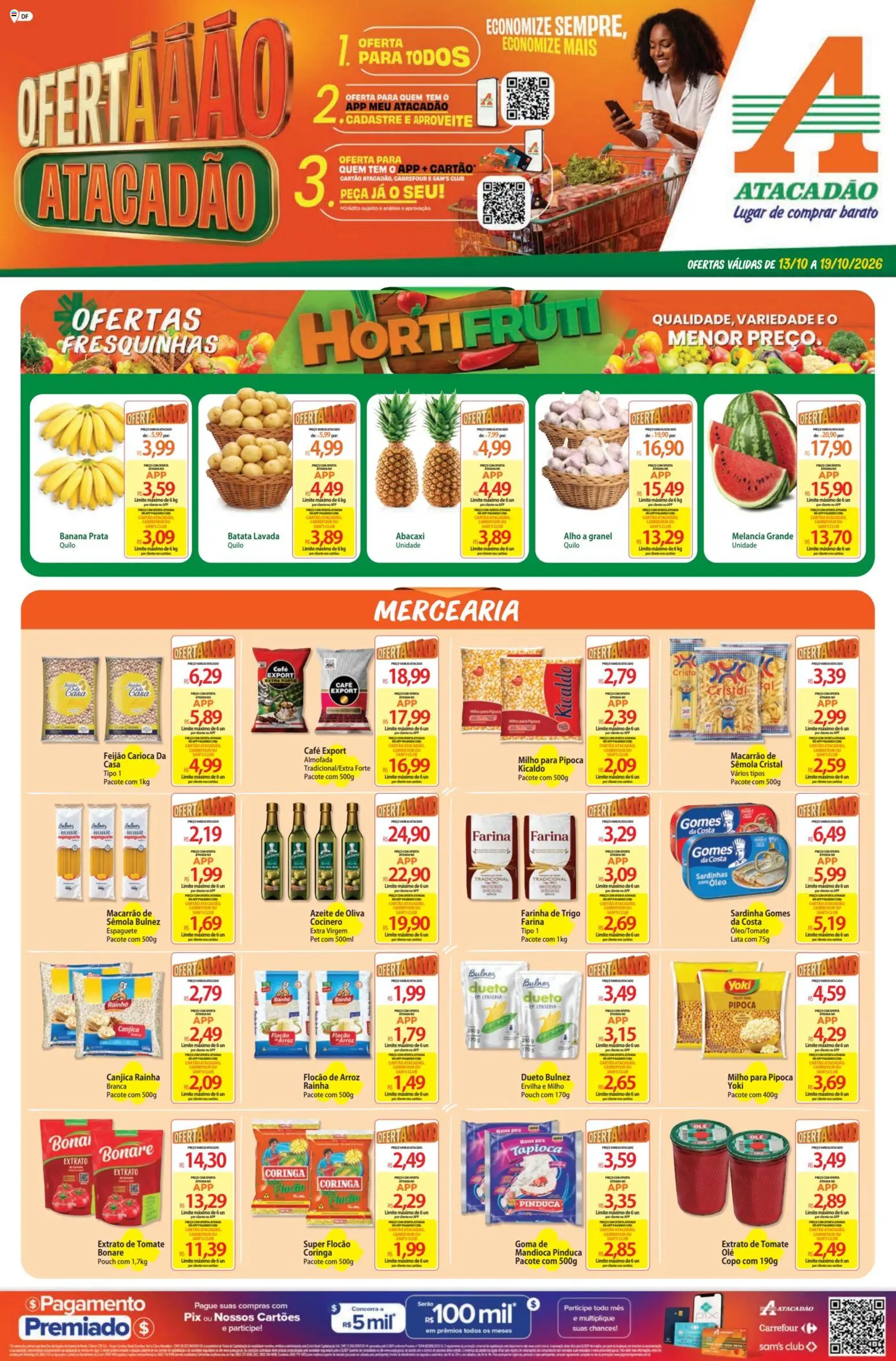 Pré-Visualização do folheto "Atacadão ofertas - DF" da loja Atacadão válido a partir de 13/10/2026