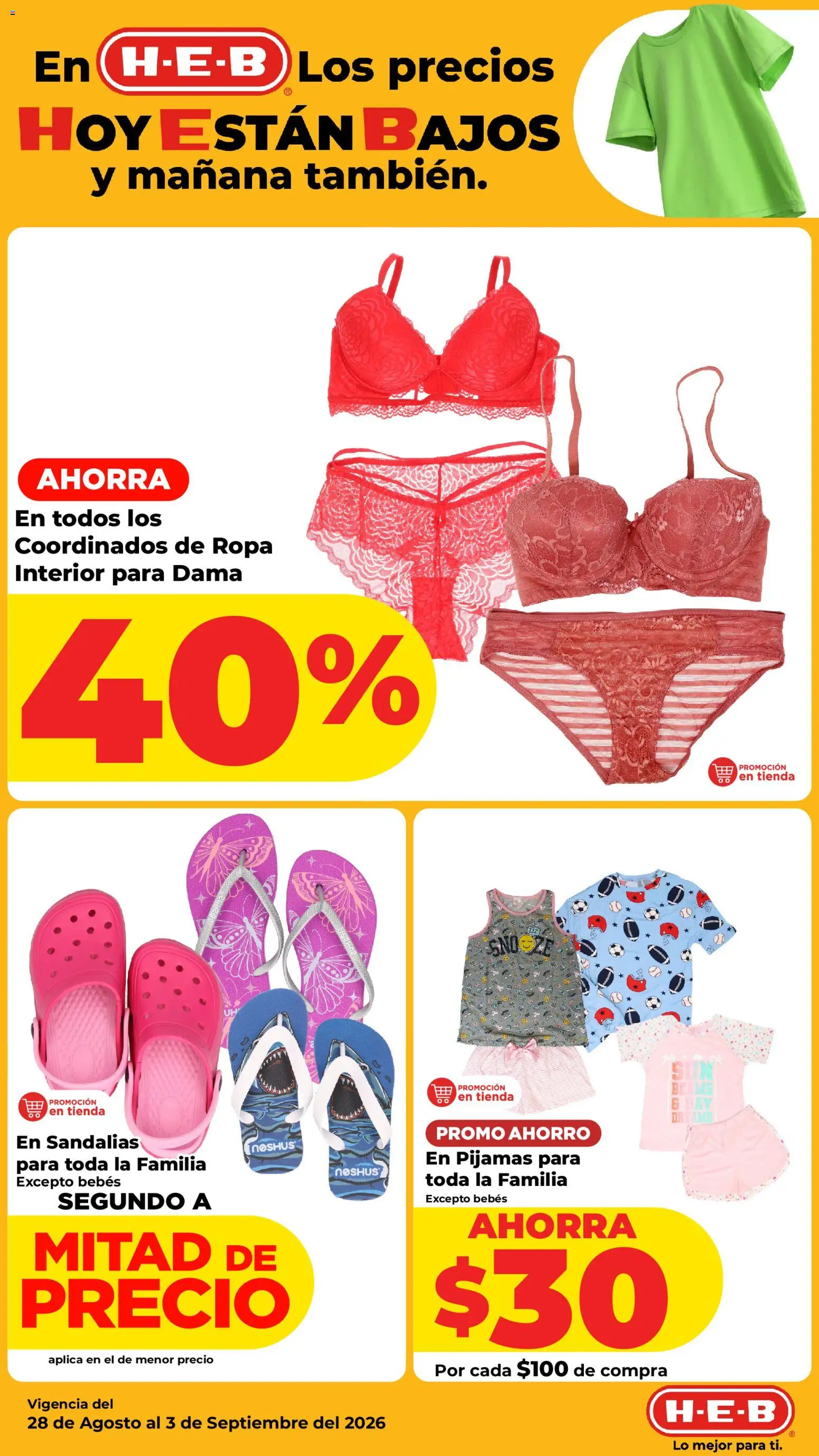 Vista previa las ofertas de la tienda H-E-B - H-E-B folleto desde el 28/08/2026 